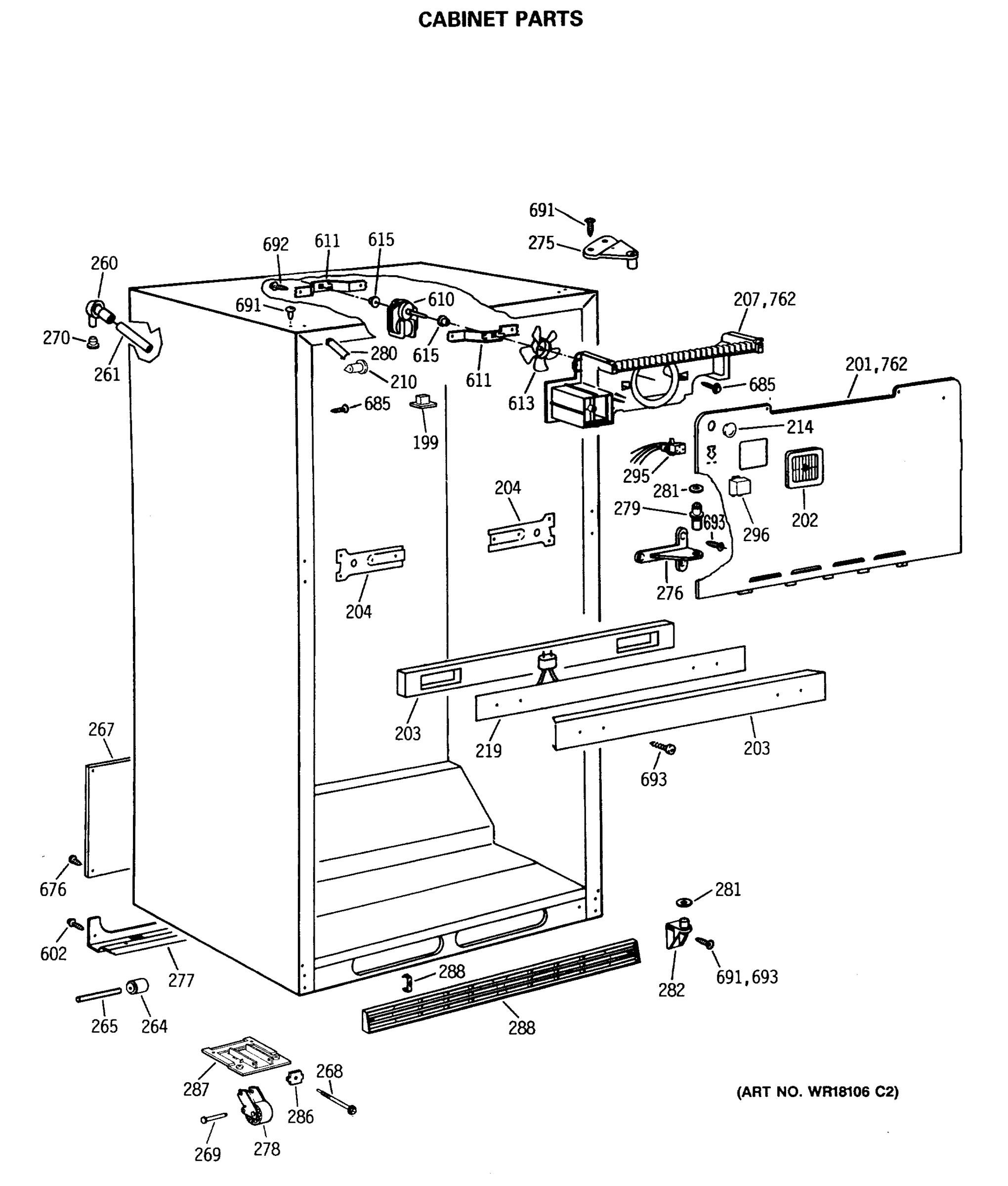 CABINET PARTS