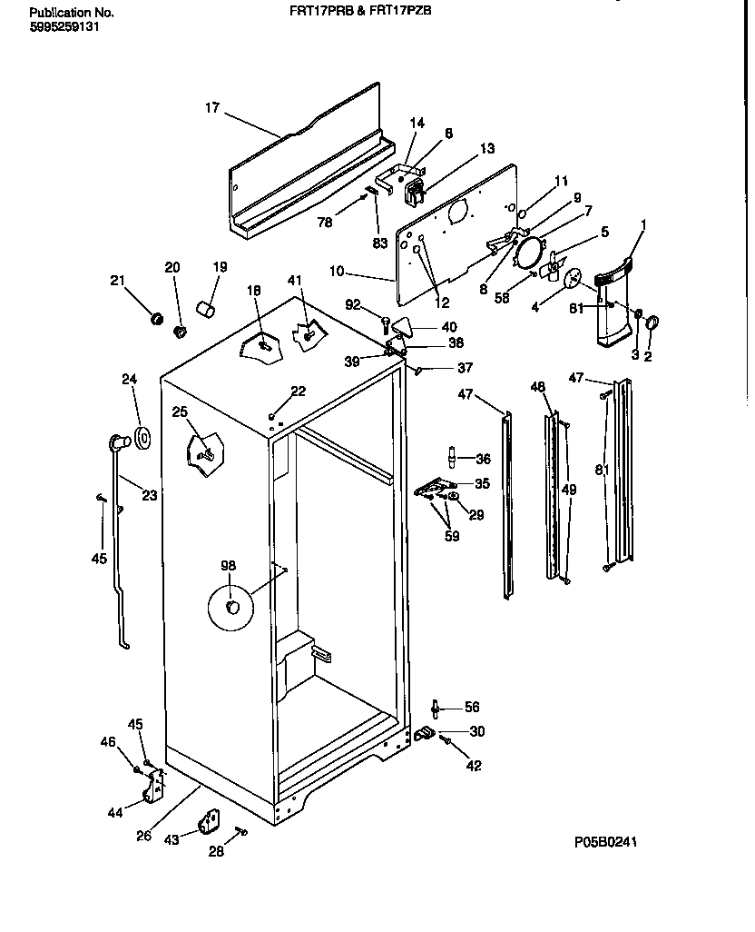 03 - CABINET W/FAN ASSEMBLY