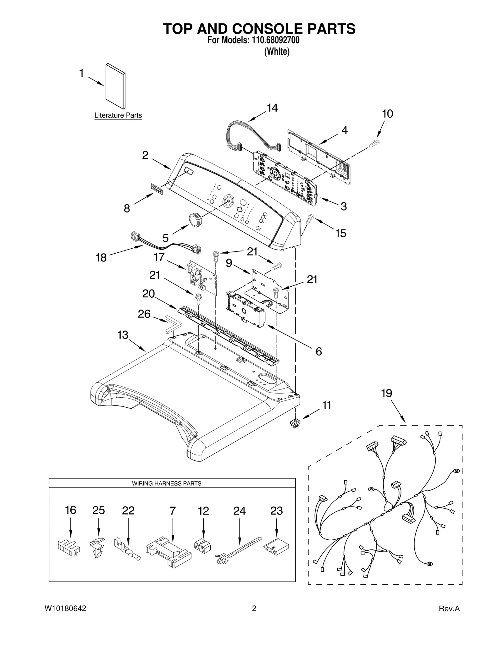 TOP AND CONSOLE PARTS
