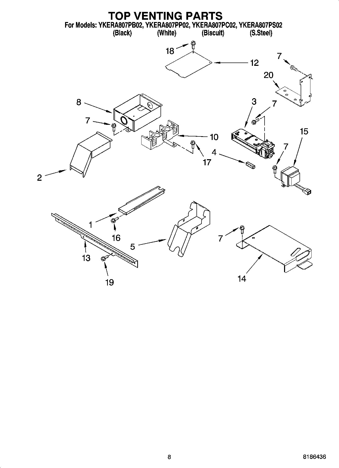 06 - TOP VENTING PARTS, OPTIONAL PARTS
