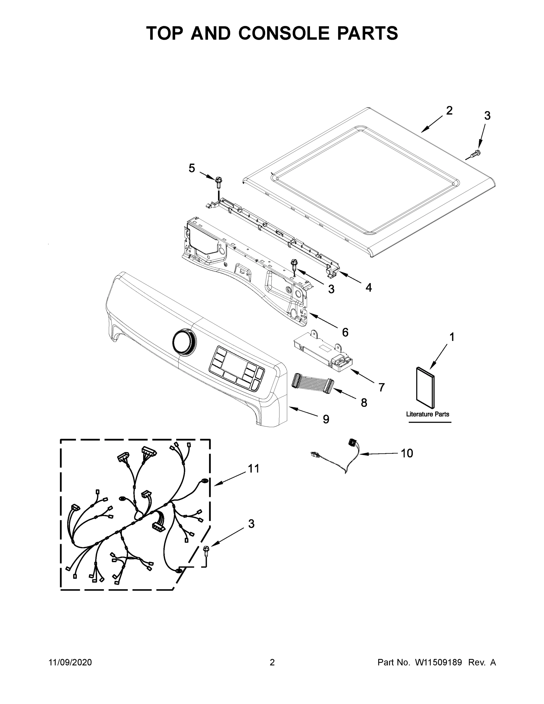 02 - TOP AND CONSOLE PARTS