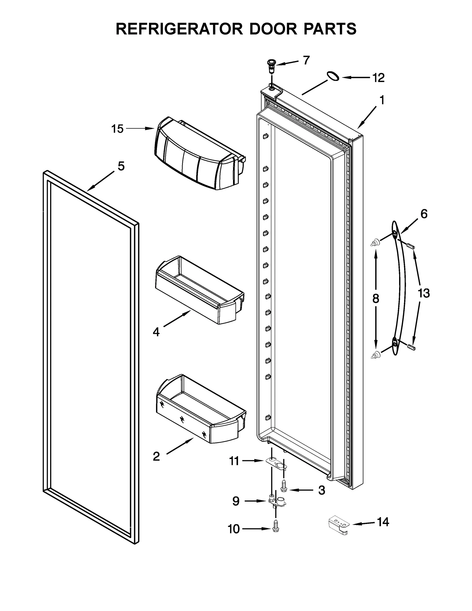 REFRIGERATOR DOOR PARTS