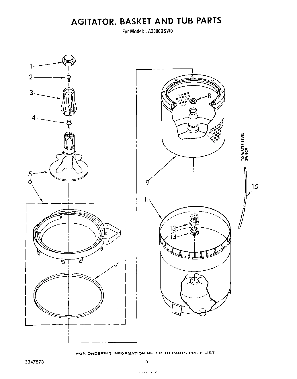 04 - AGITATOR, BASKET AND TUB