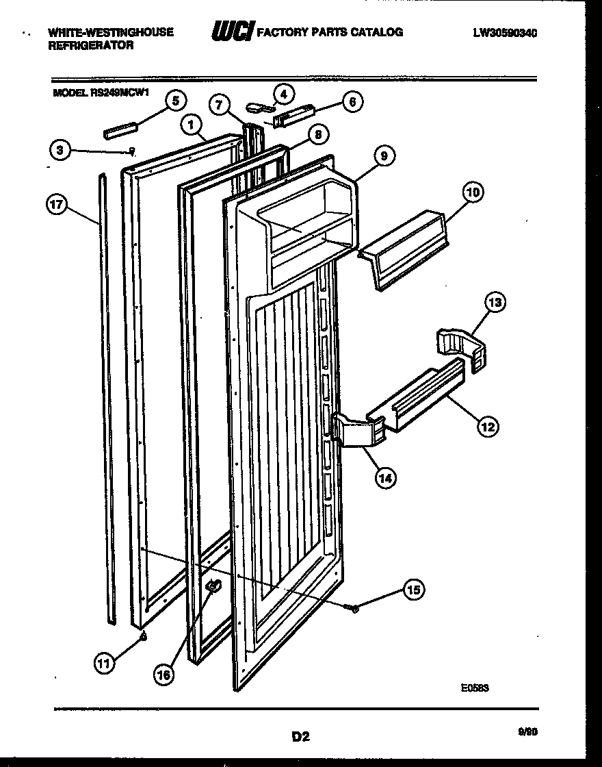 03 - REFRIGERATOR DOOR PARTS