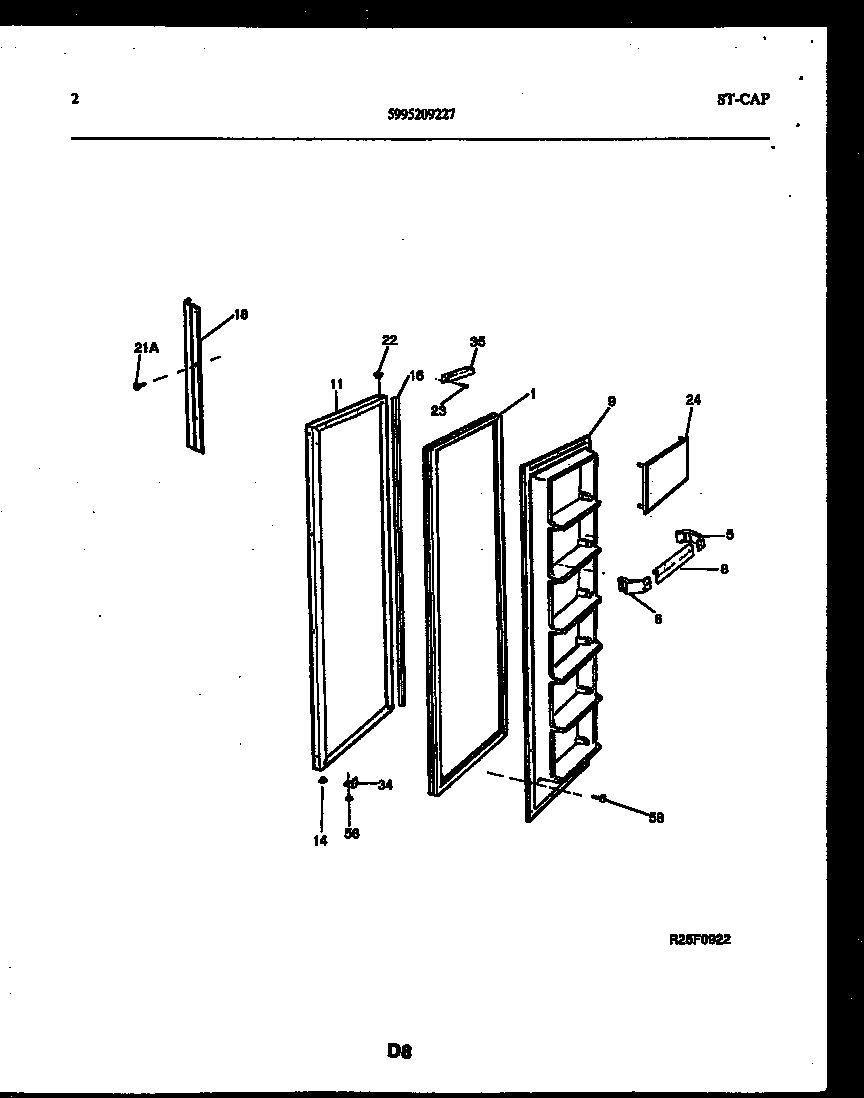02 - FREEZER DOOR PARTS