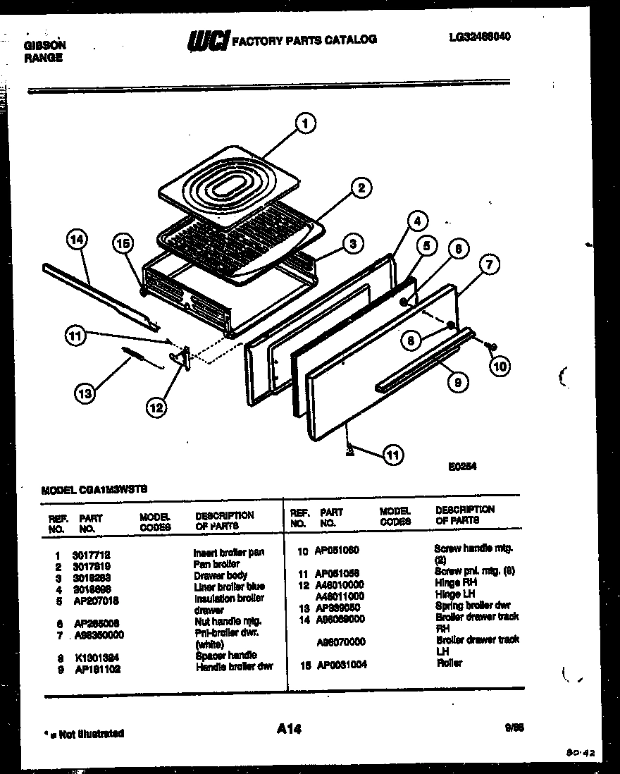 06 - BROILER DRAWER PARTS