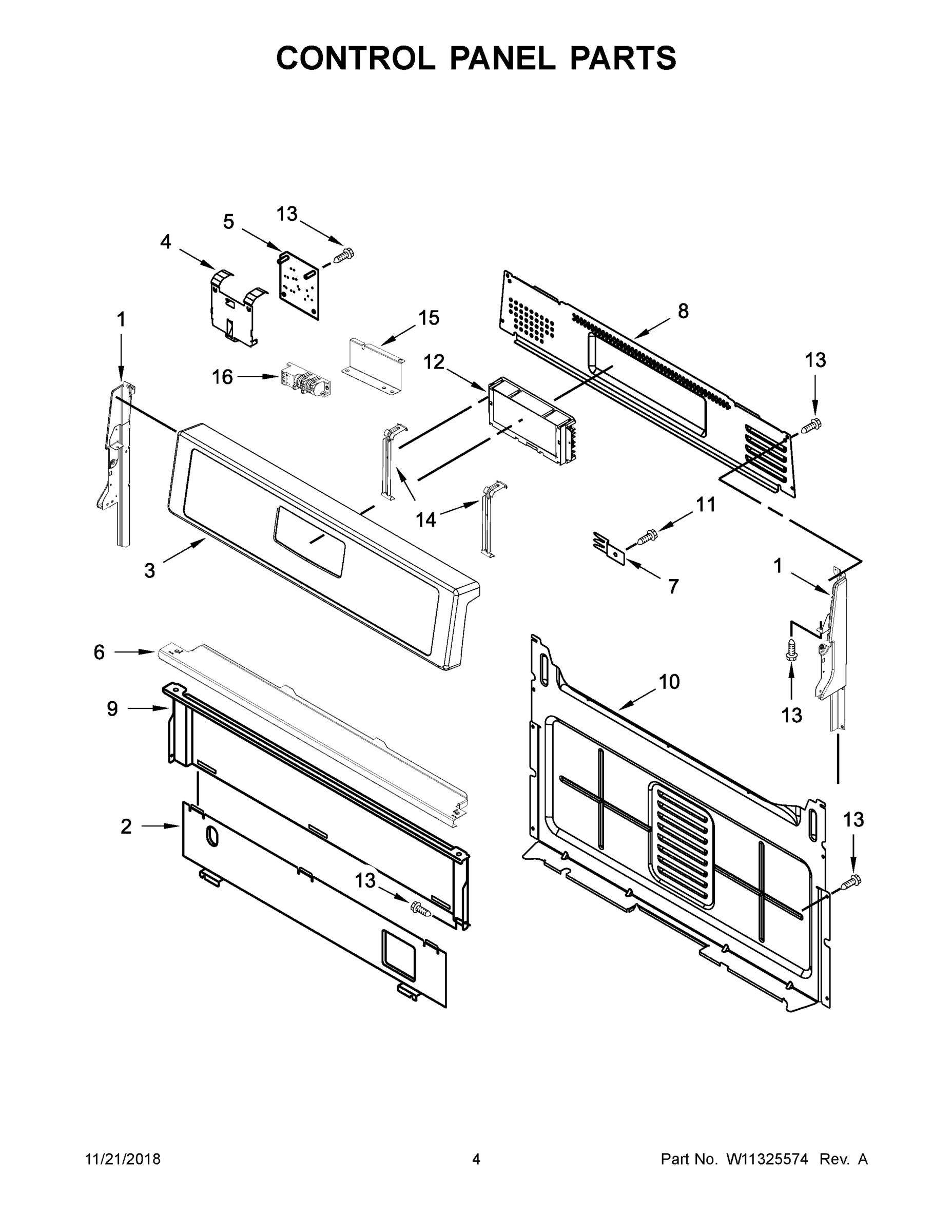03 - CONTROL PANEL PARTS