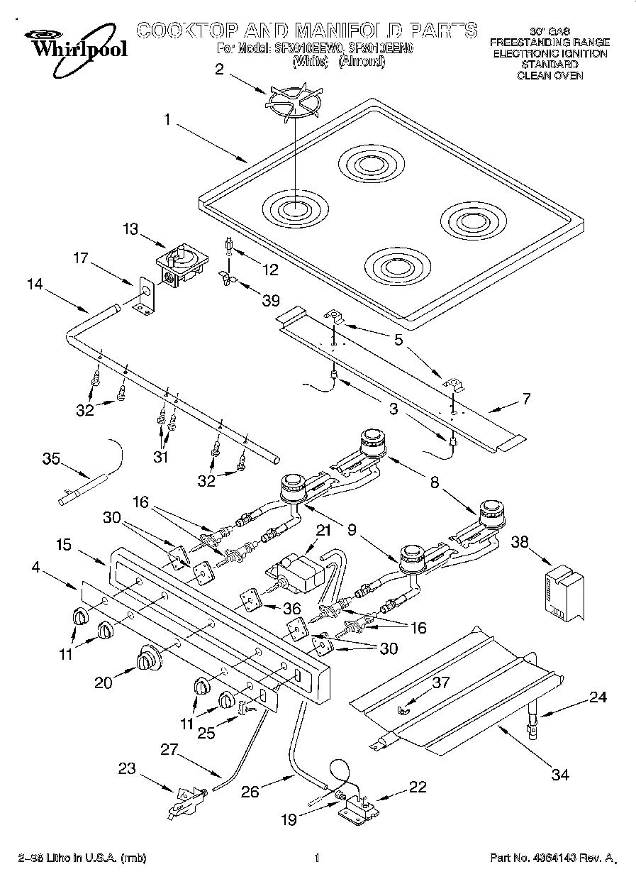 01 - COOKTOP AND MANIFOLD