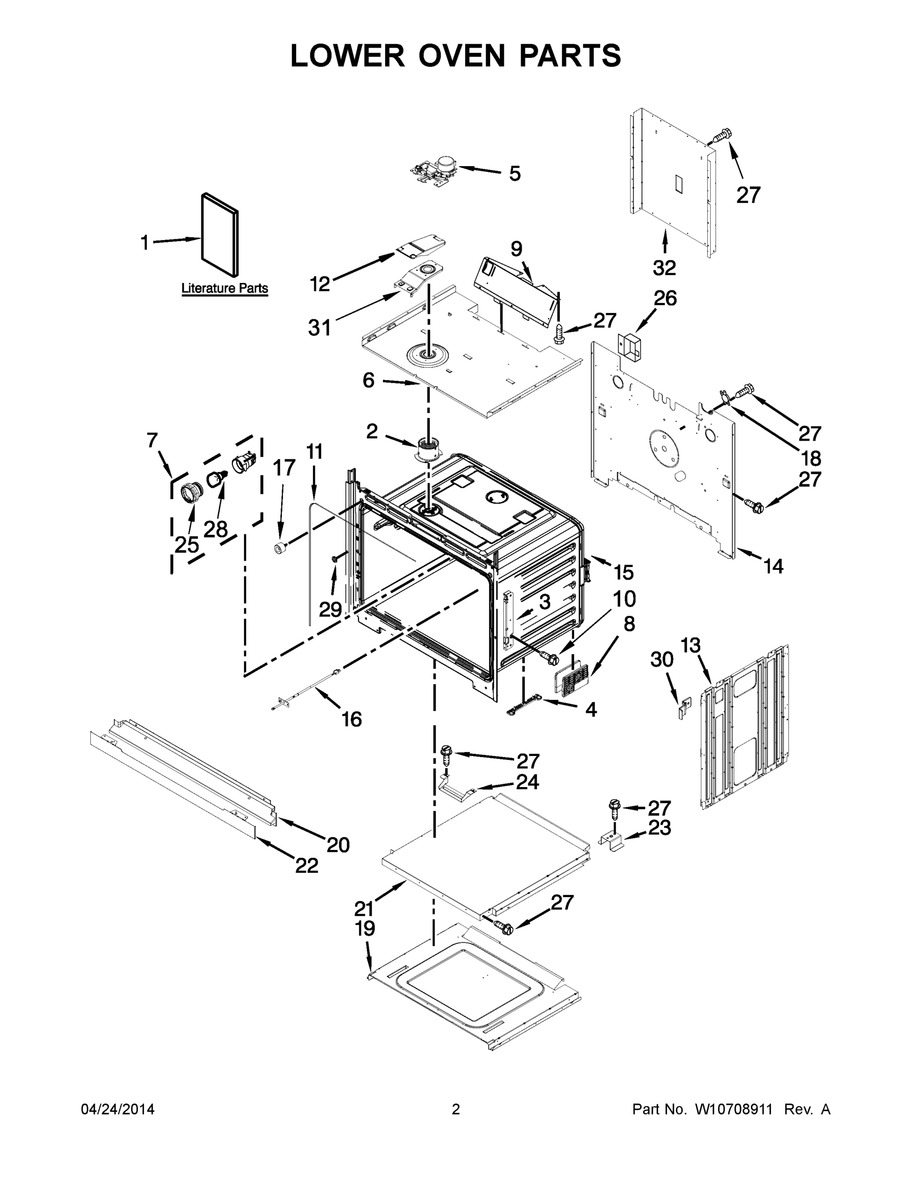 02 - LOWER OVEN PARTS