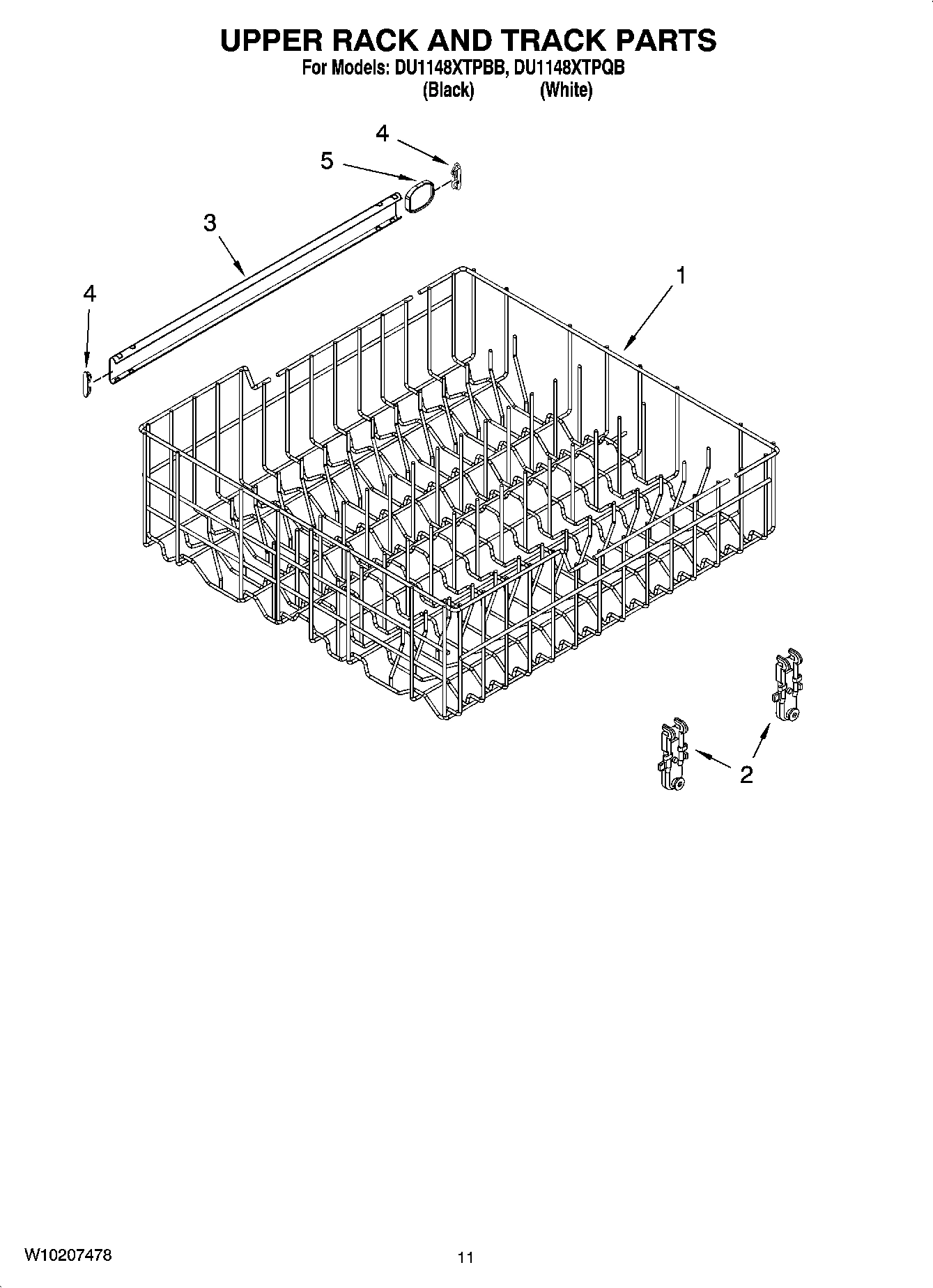 09 - UPPER RACK AND TRACK PARTS