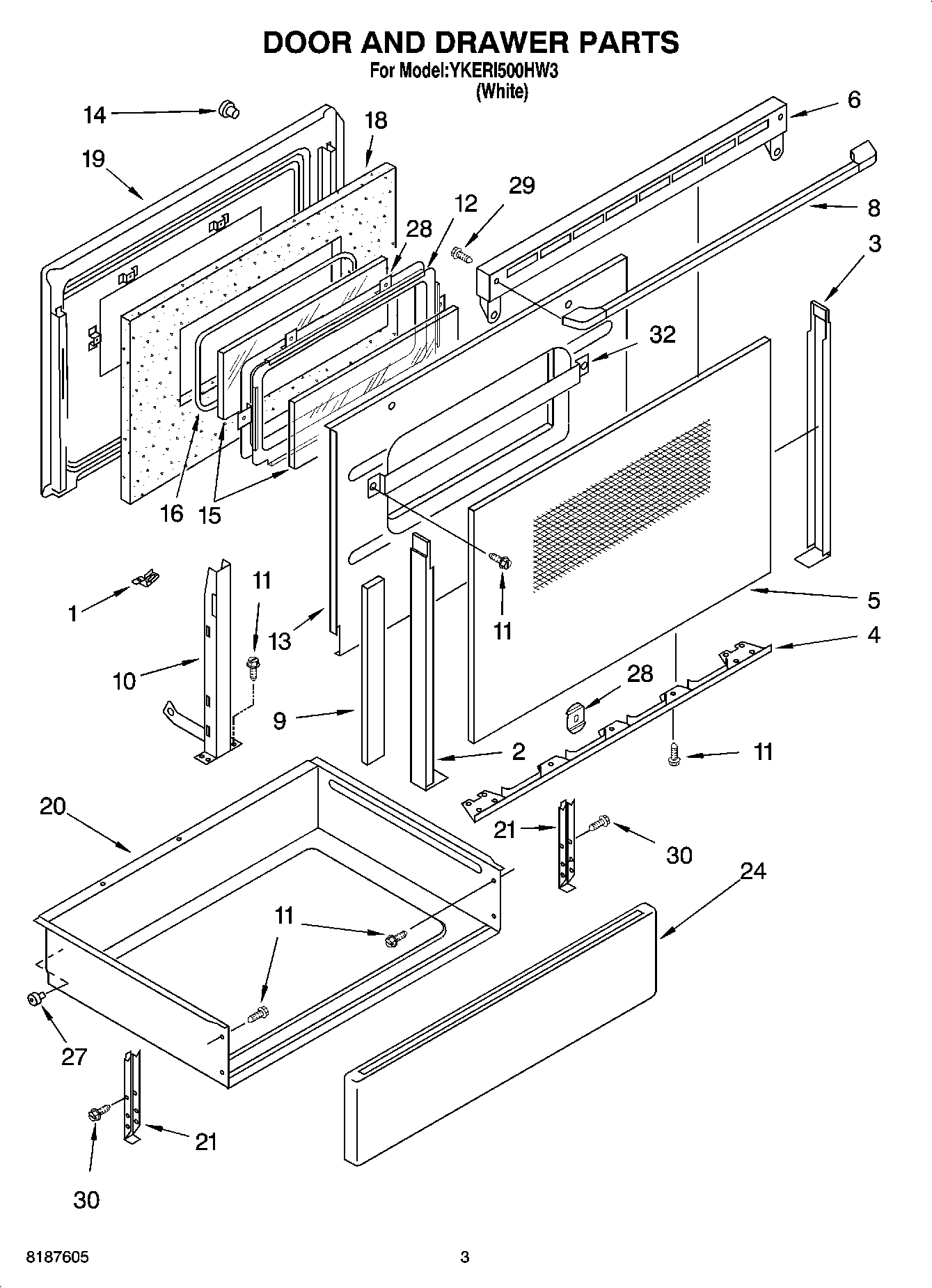 03 - DOOR AND DRAWER PARTS