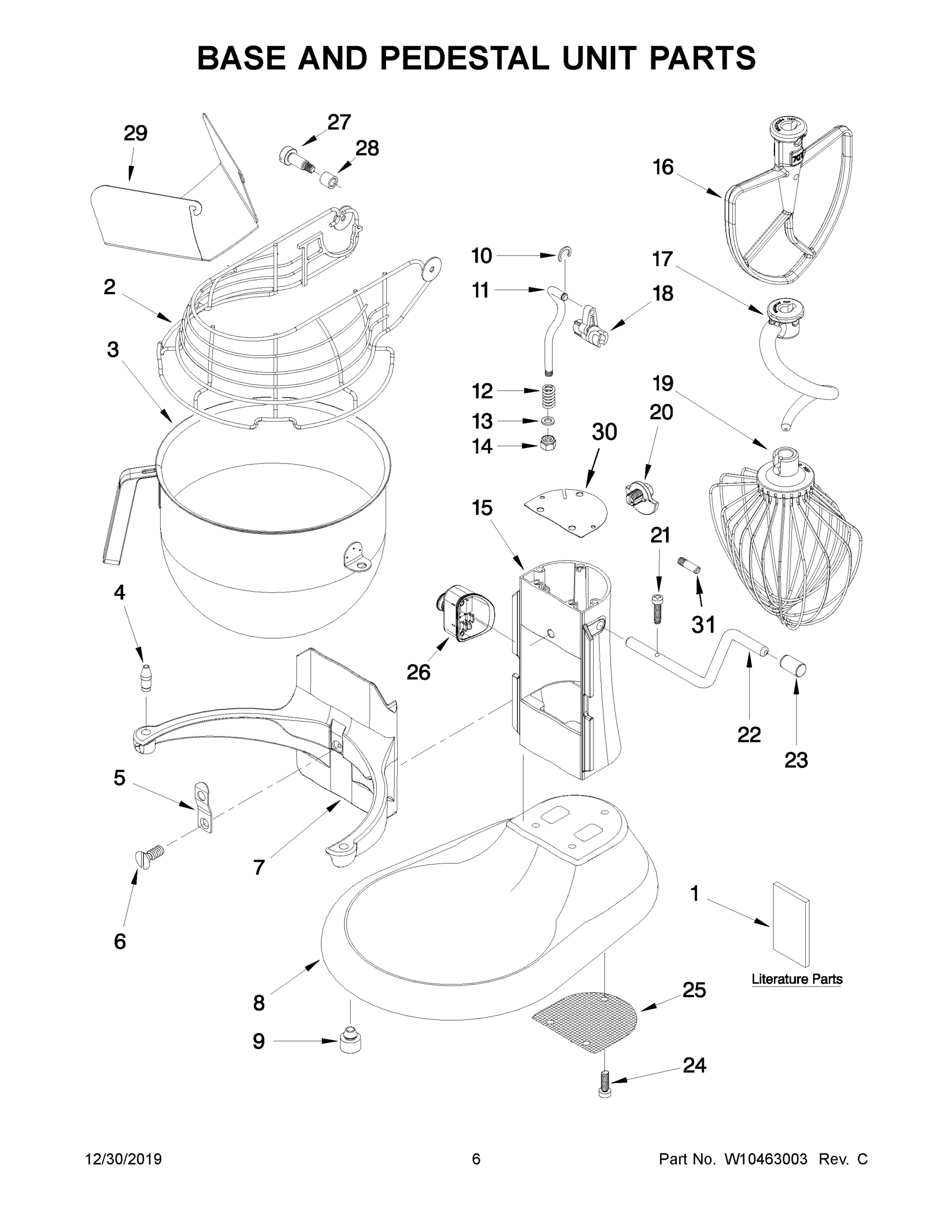 04 - BASE AND PEDESTAL UNIT PARTS
