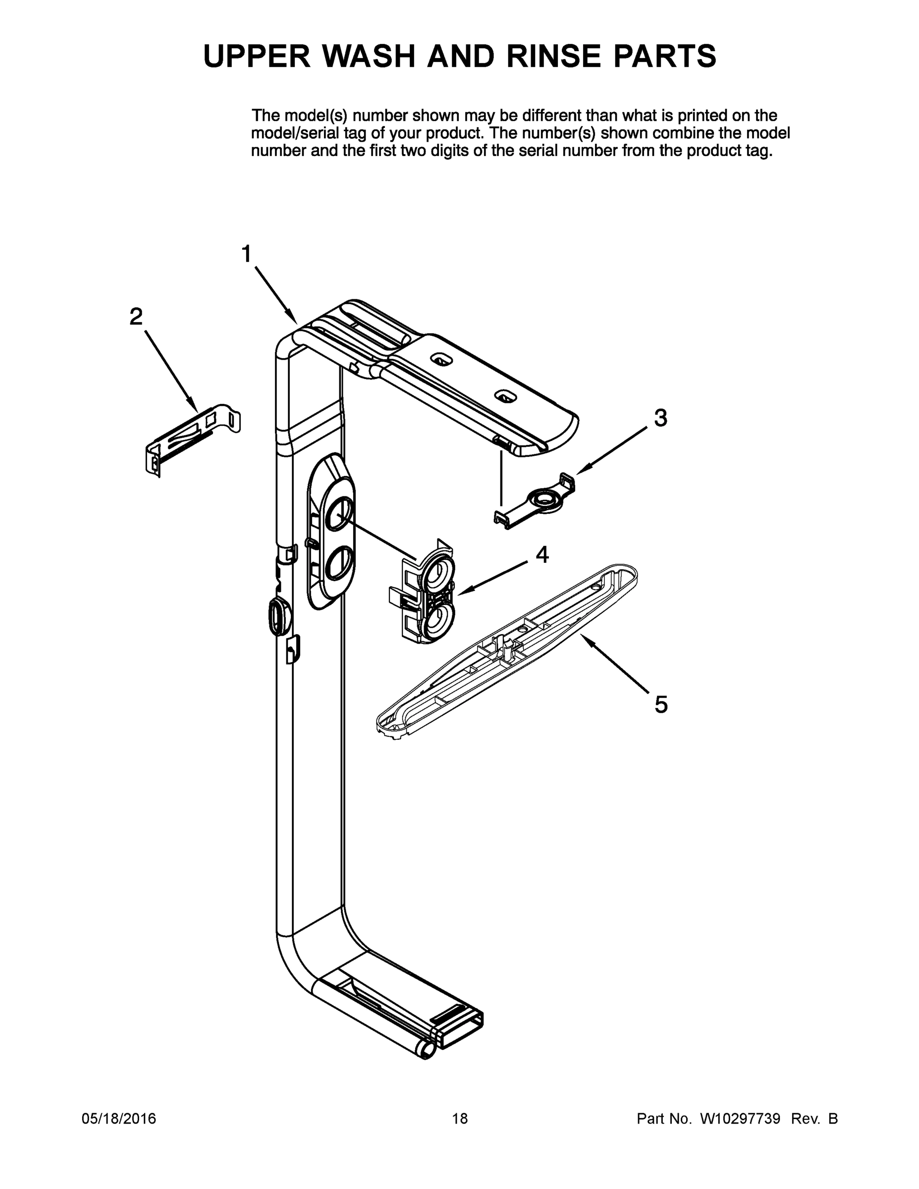 10 - UPPER WASH AND RINSE PARTS