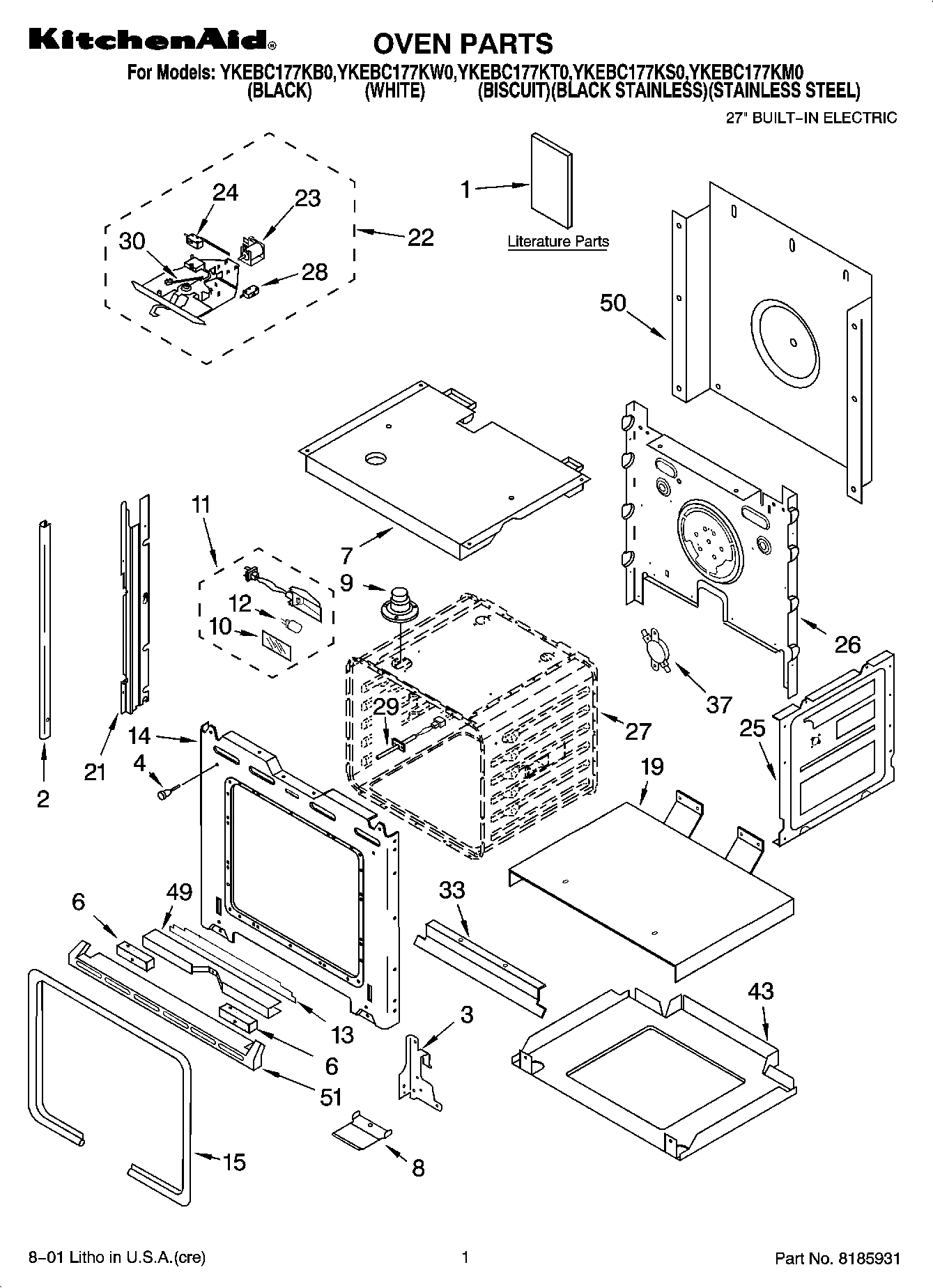 01 - OVEN PARTS