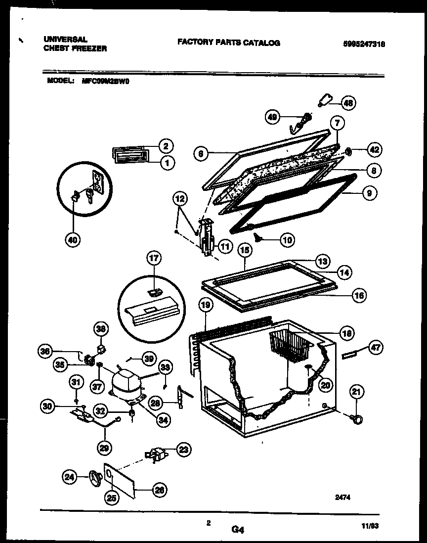 02 - CHEST FREEZER PARTS