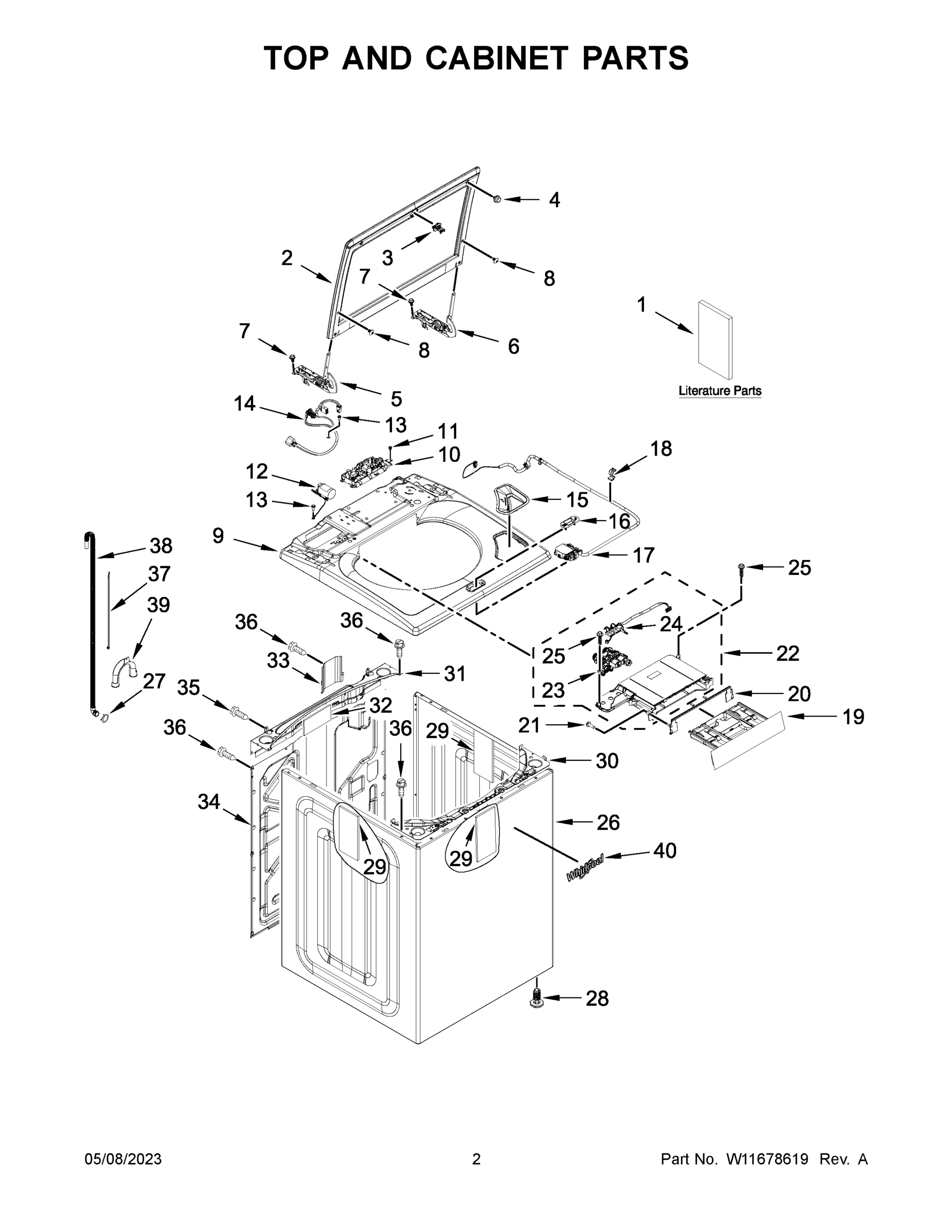02 - TOP AND CABINET PARTS