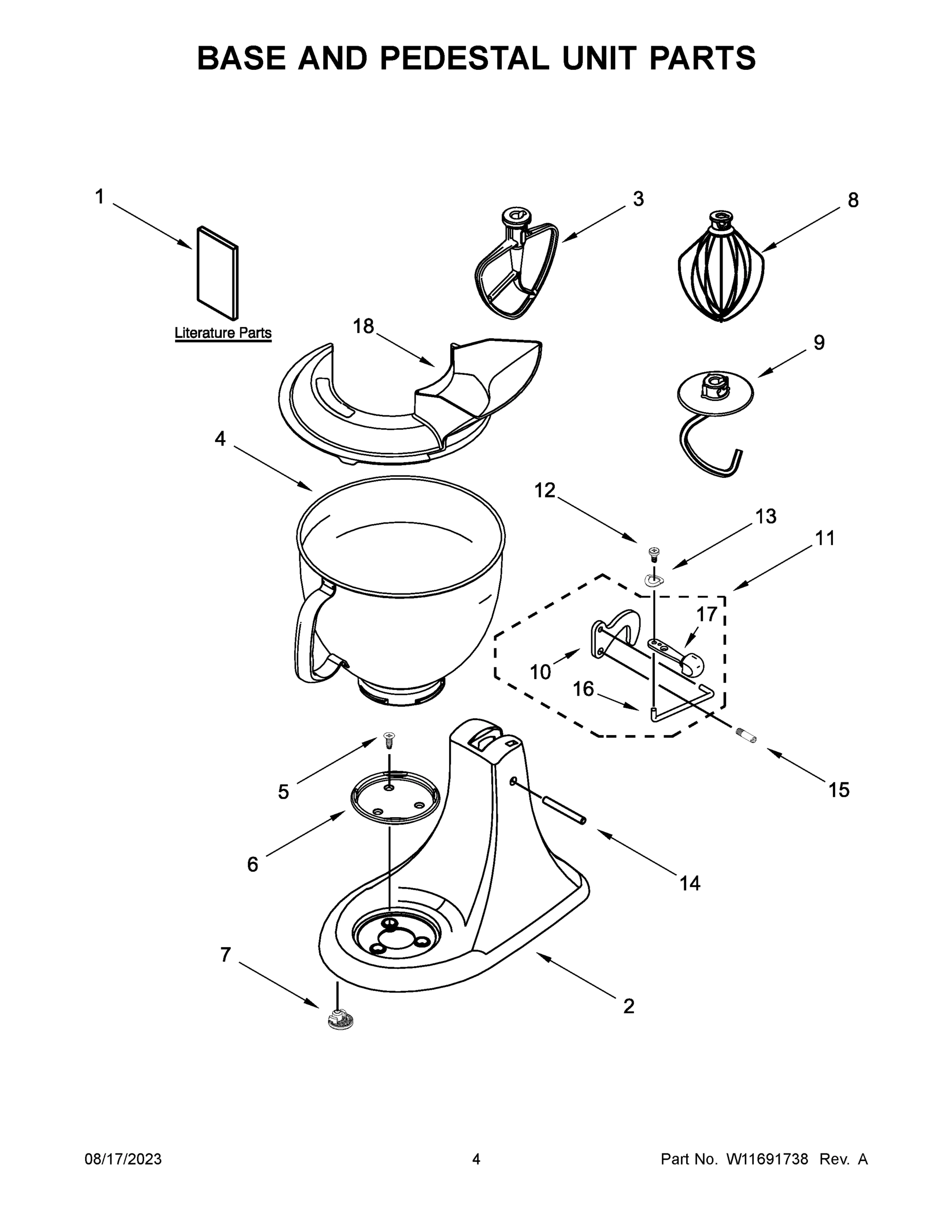 03 - BASE AND PEDESTAL UNIT PARTS
