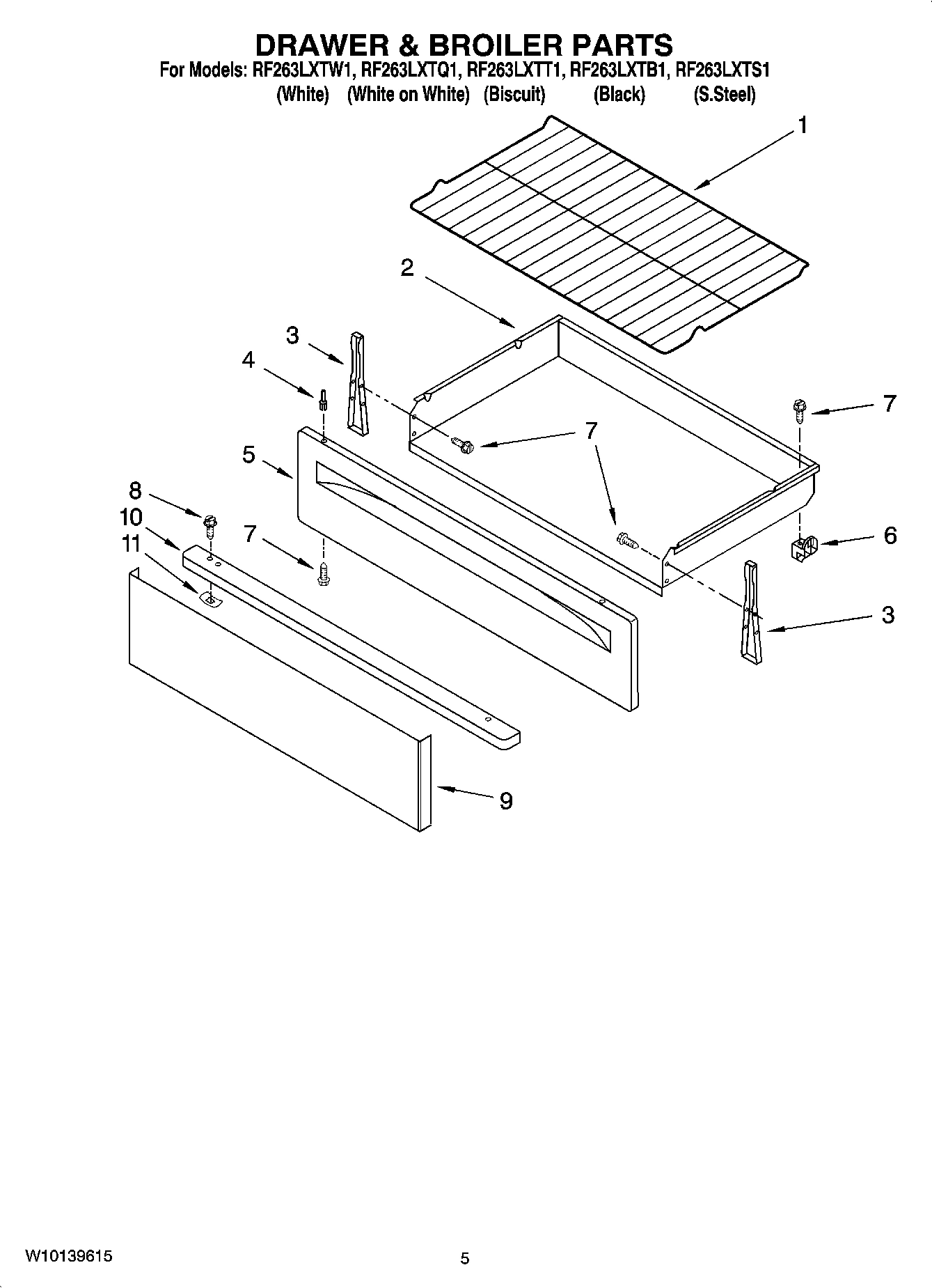 04 - DRAWER & BROILER PARTS