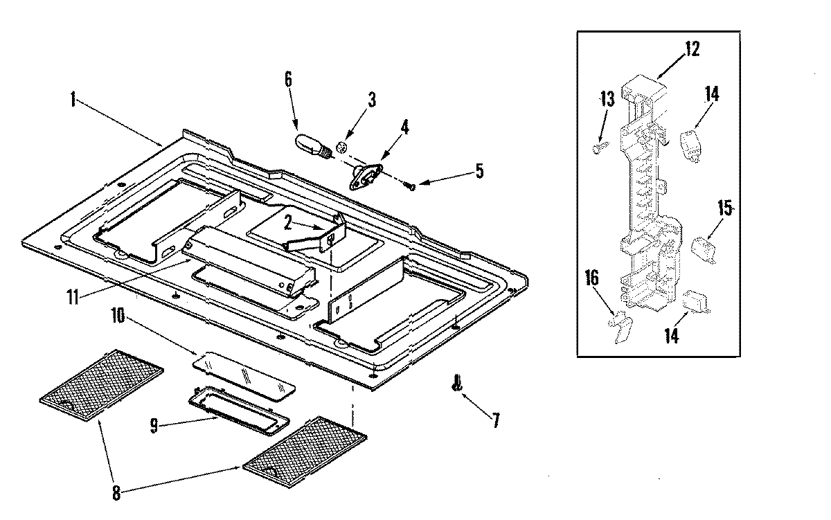 01 - BASE/LATCH BOARD ASSEMBLY