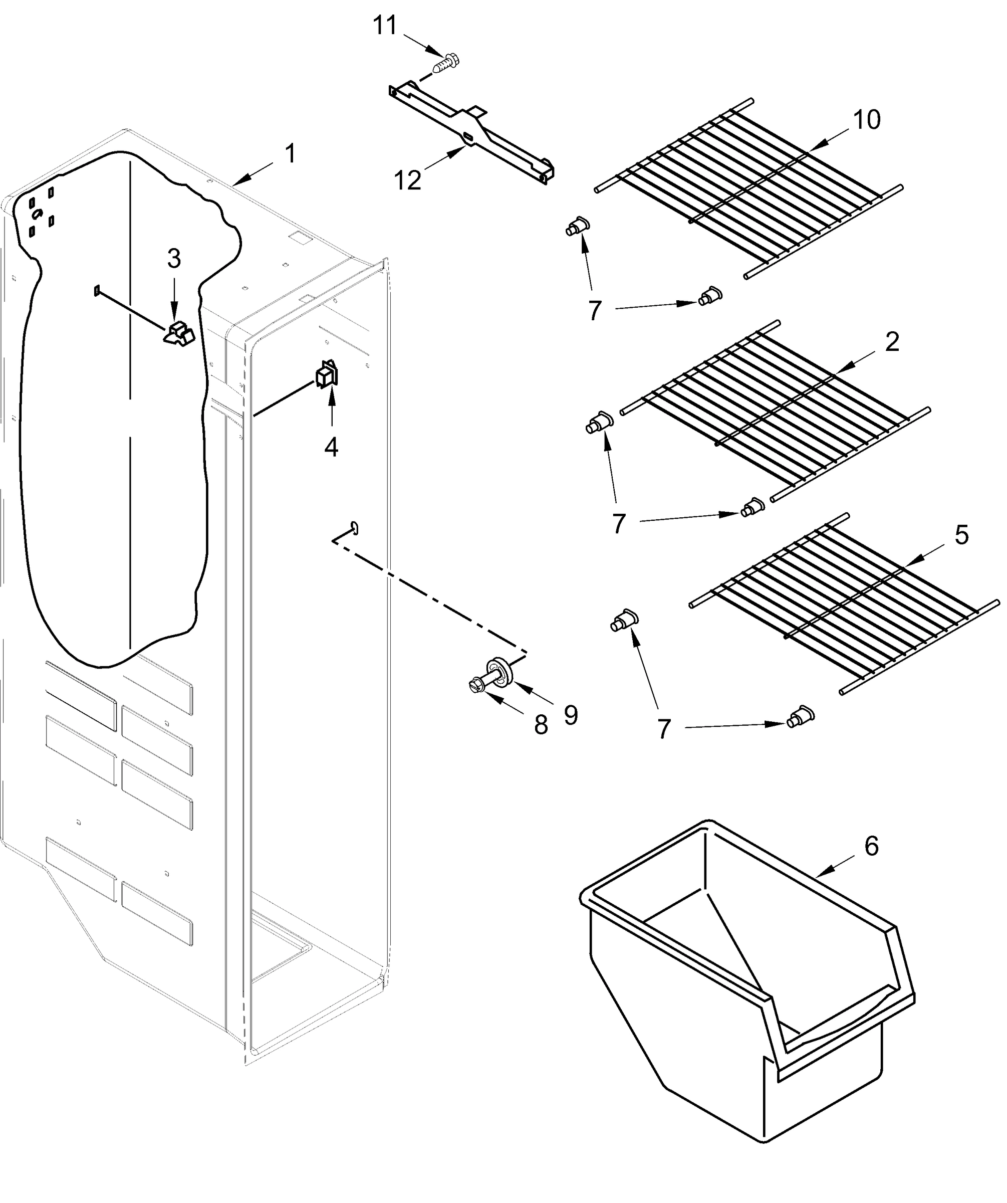 FREEZER LINER PARTS