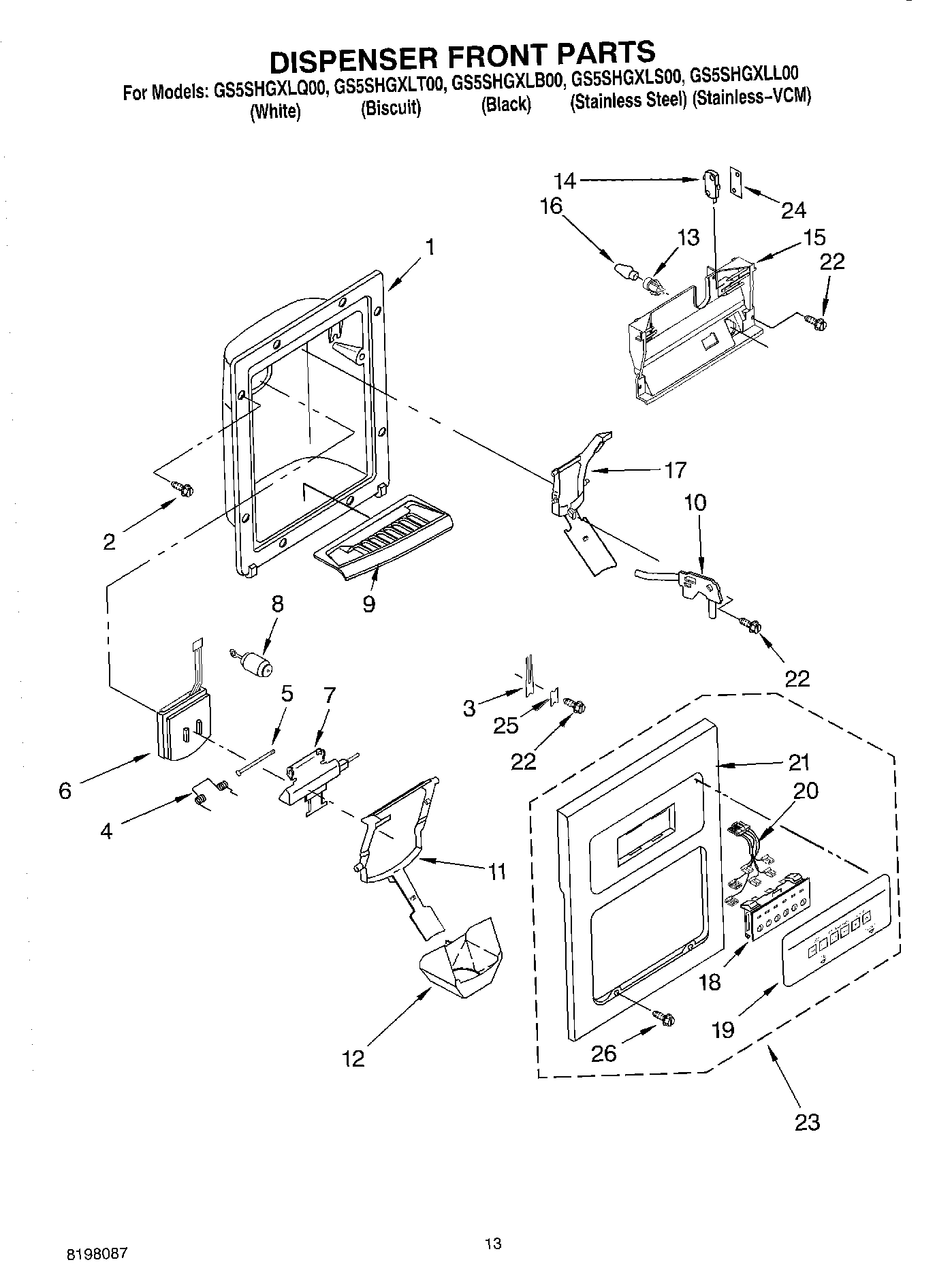08 - DISPENSER FRONT