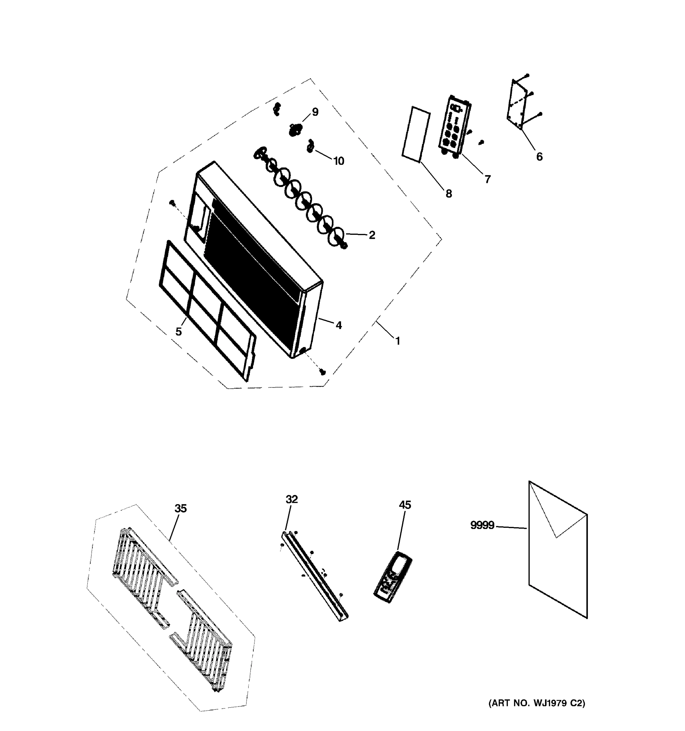 FRONT PANEL, FILTER & FRAME