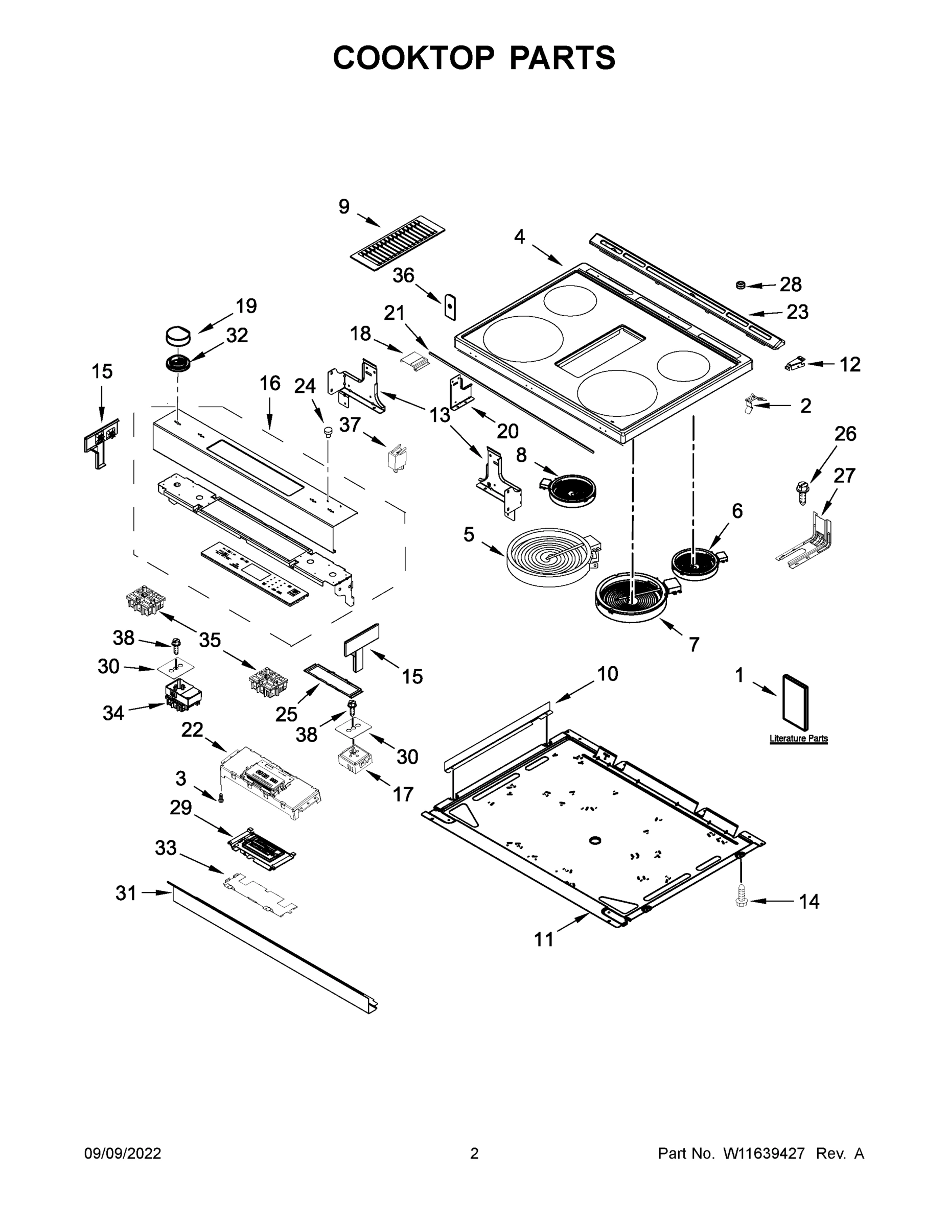 02 - COOKTOP PARTS