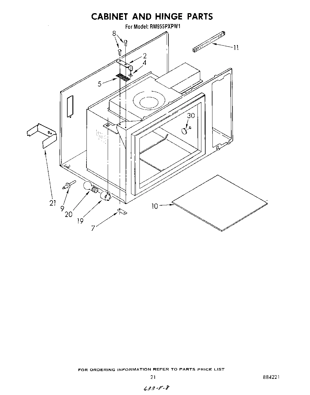 13 - CABINET AND HINGE