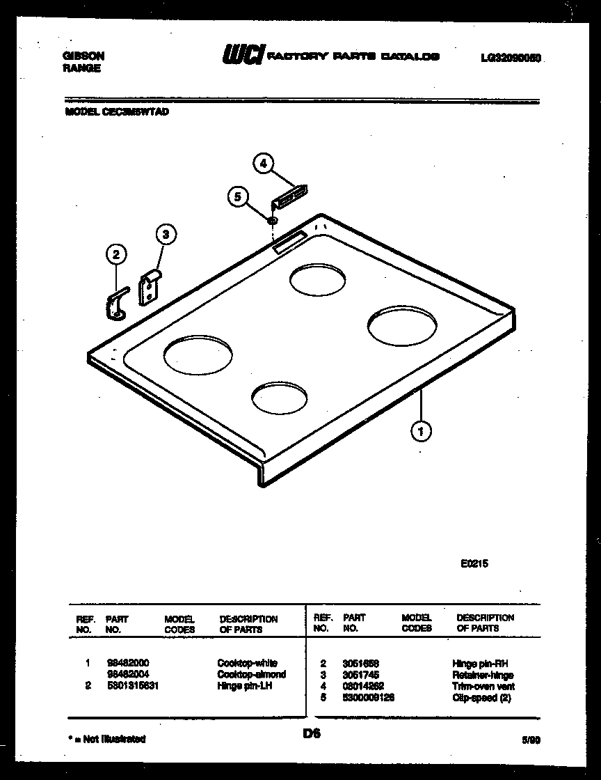 03 - COOKTOP PARTS