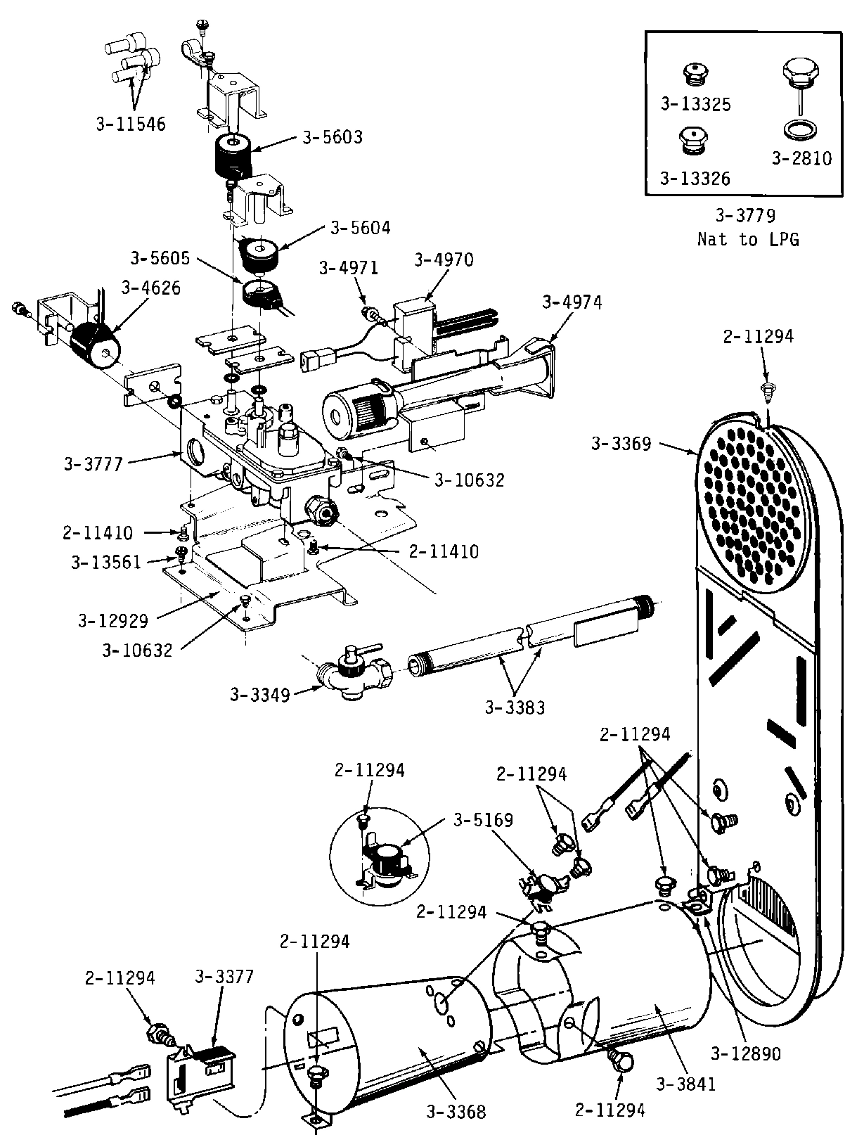 07 - INLET DUCT, GAS VALVE, CONE & EXTENSION