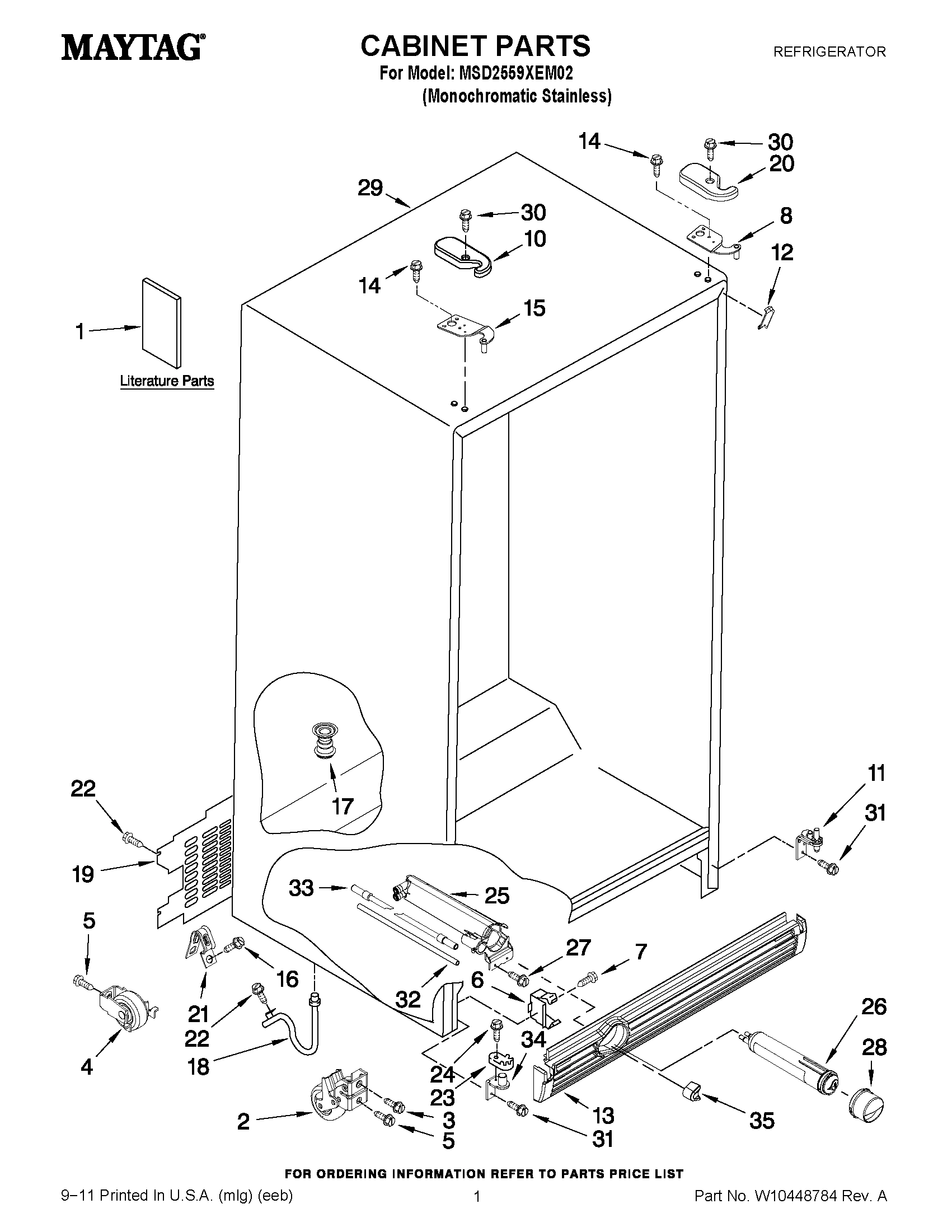 01 - CABINET PARTS