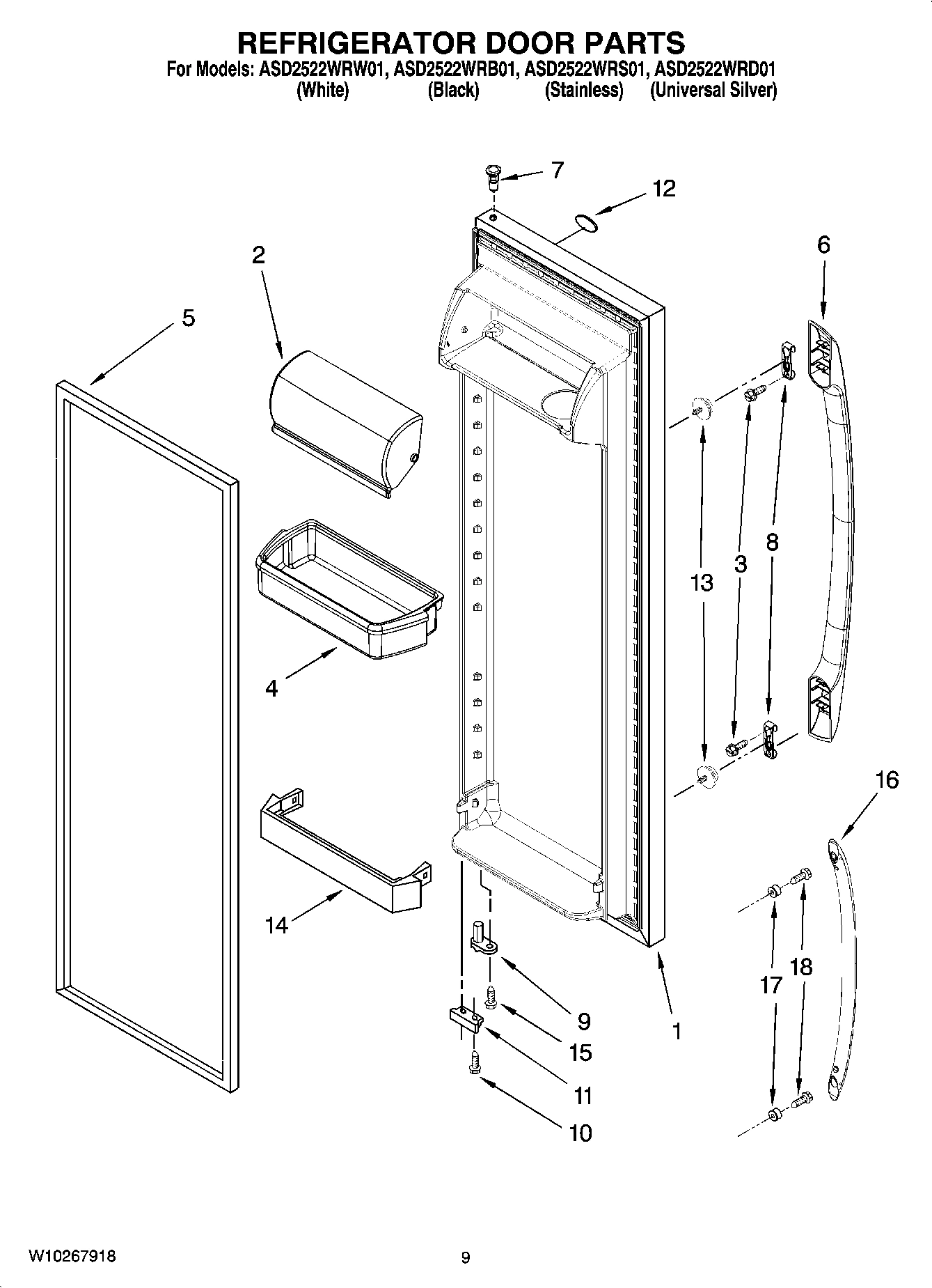 06 - REFRIGERATOR DOOR PARTS