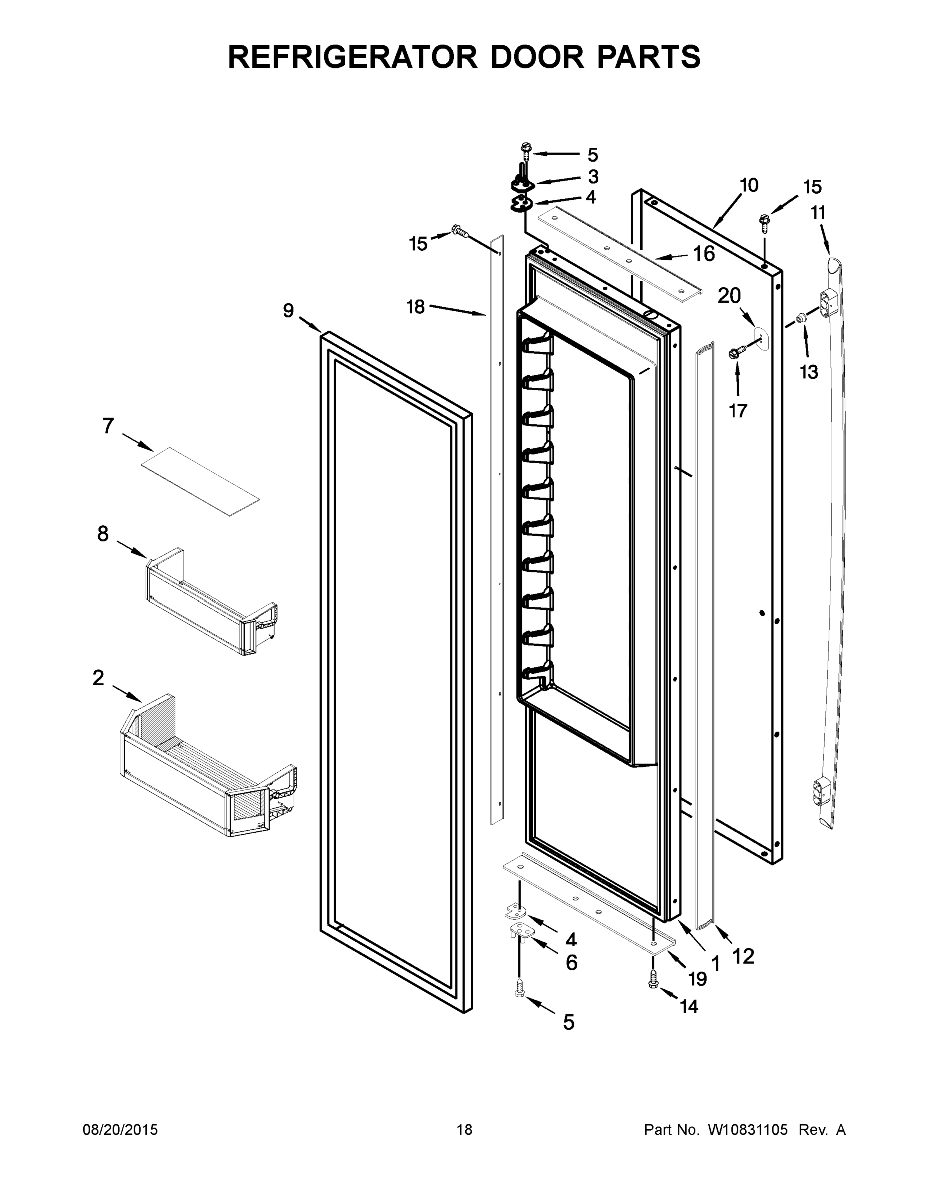 10 - REFRIGERATOR DOOR PARTS