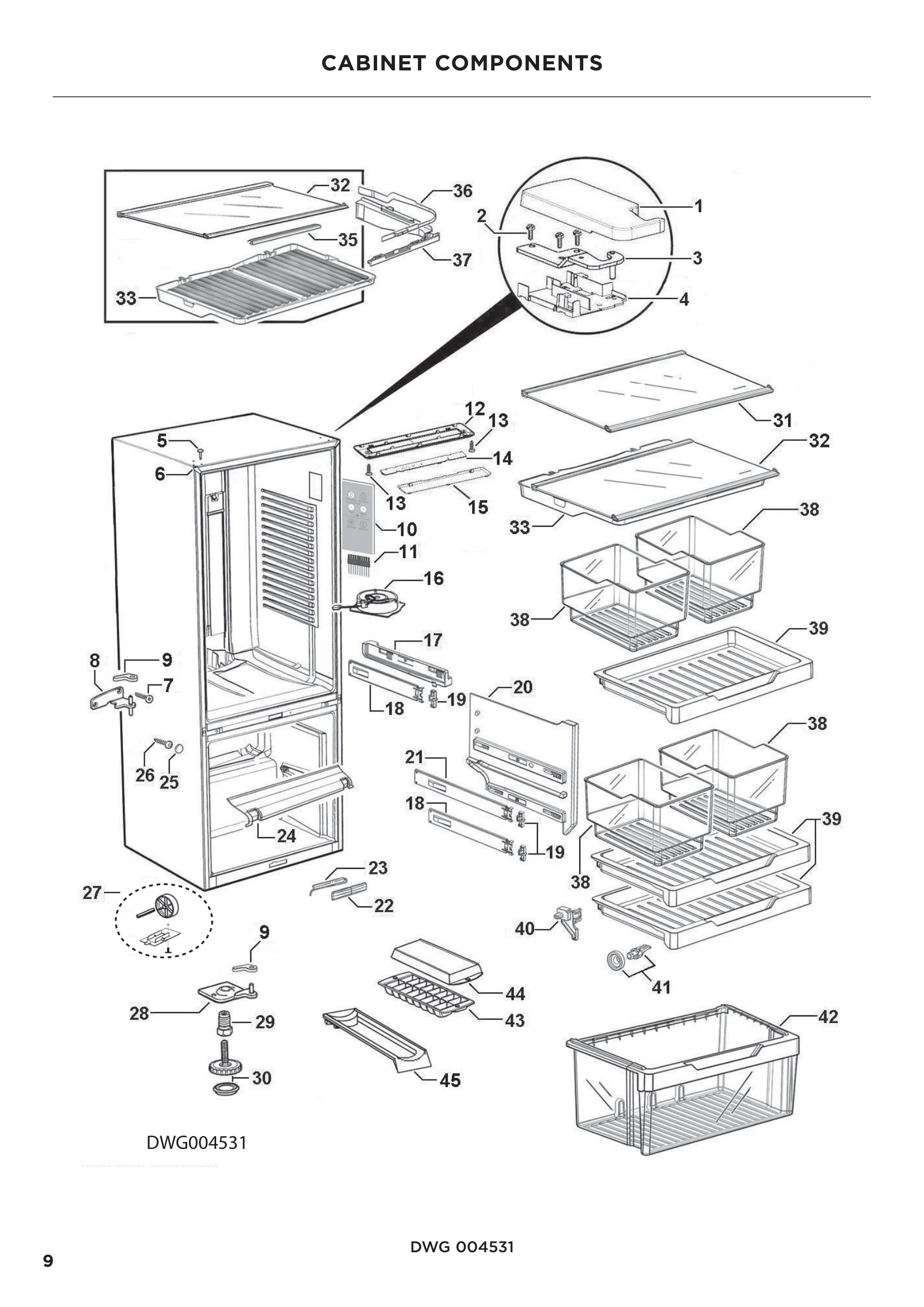 CABINET COMPONENTS