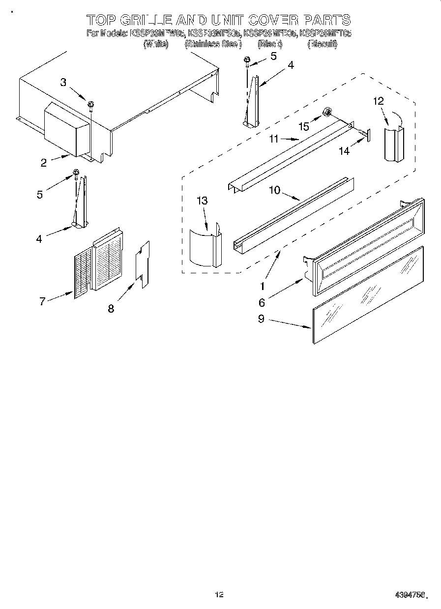 09 - TOP GRILLE AND UNIT COVER