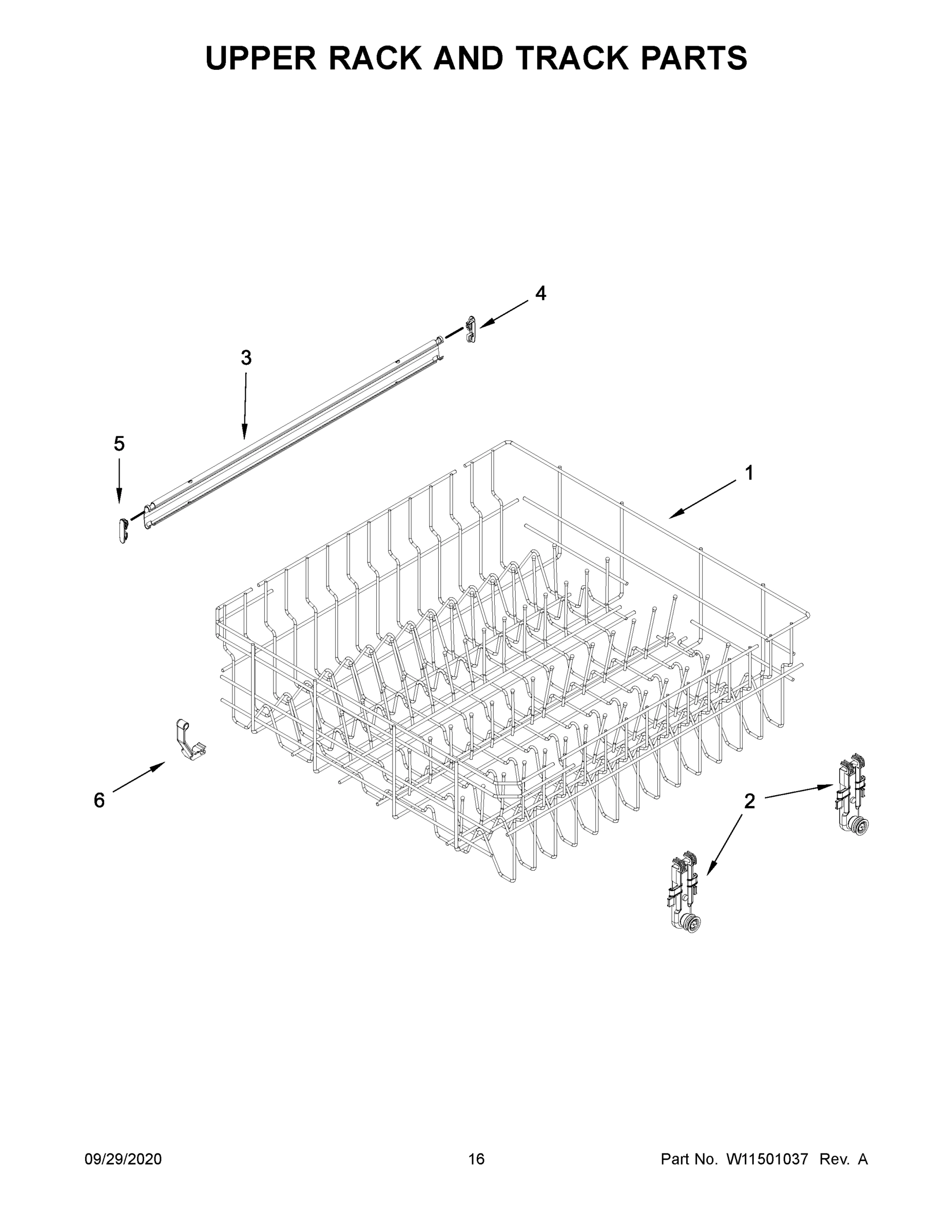 09 - UPPER RACK AND TRACK PARTS