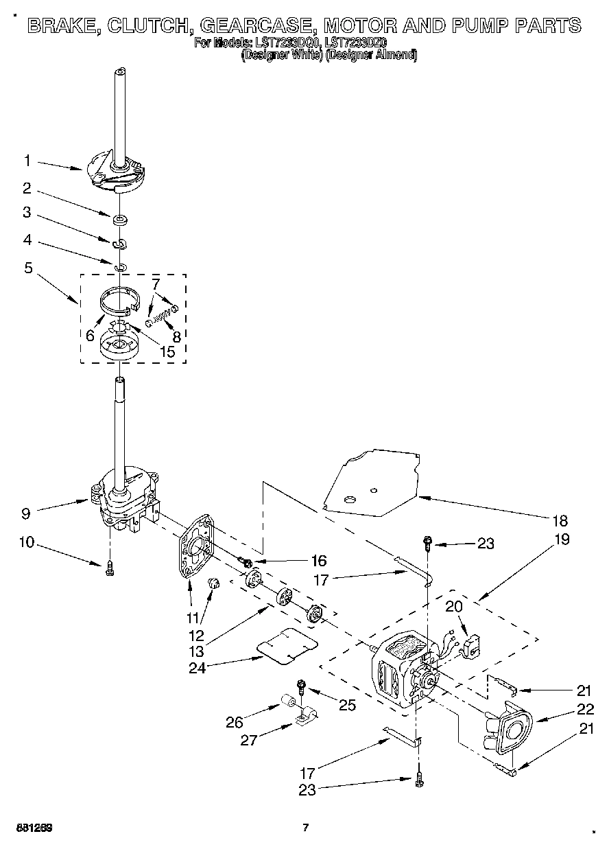 05 - BRAKE, CLUTCH, GEARCASE, MOTOR & PUMP
