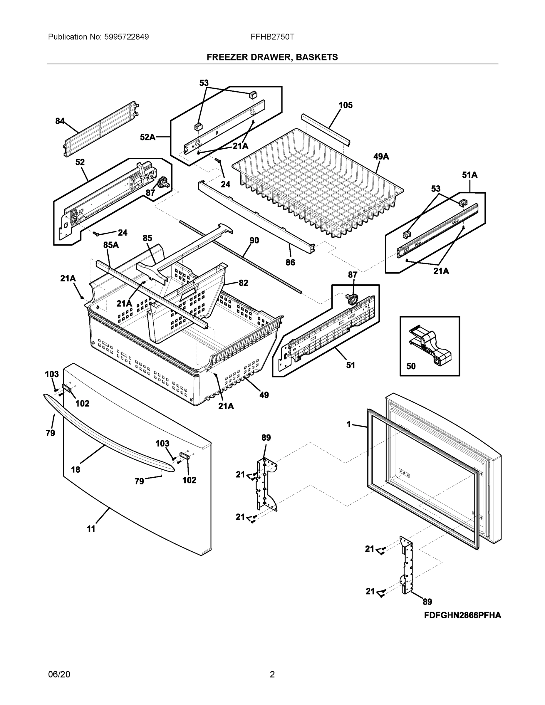 02 - FREEZER DRAWER, BASKETS