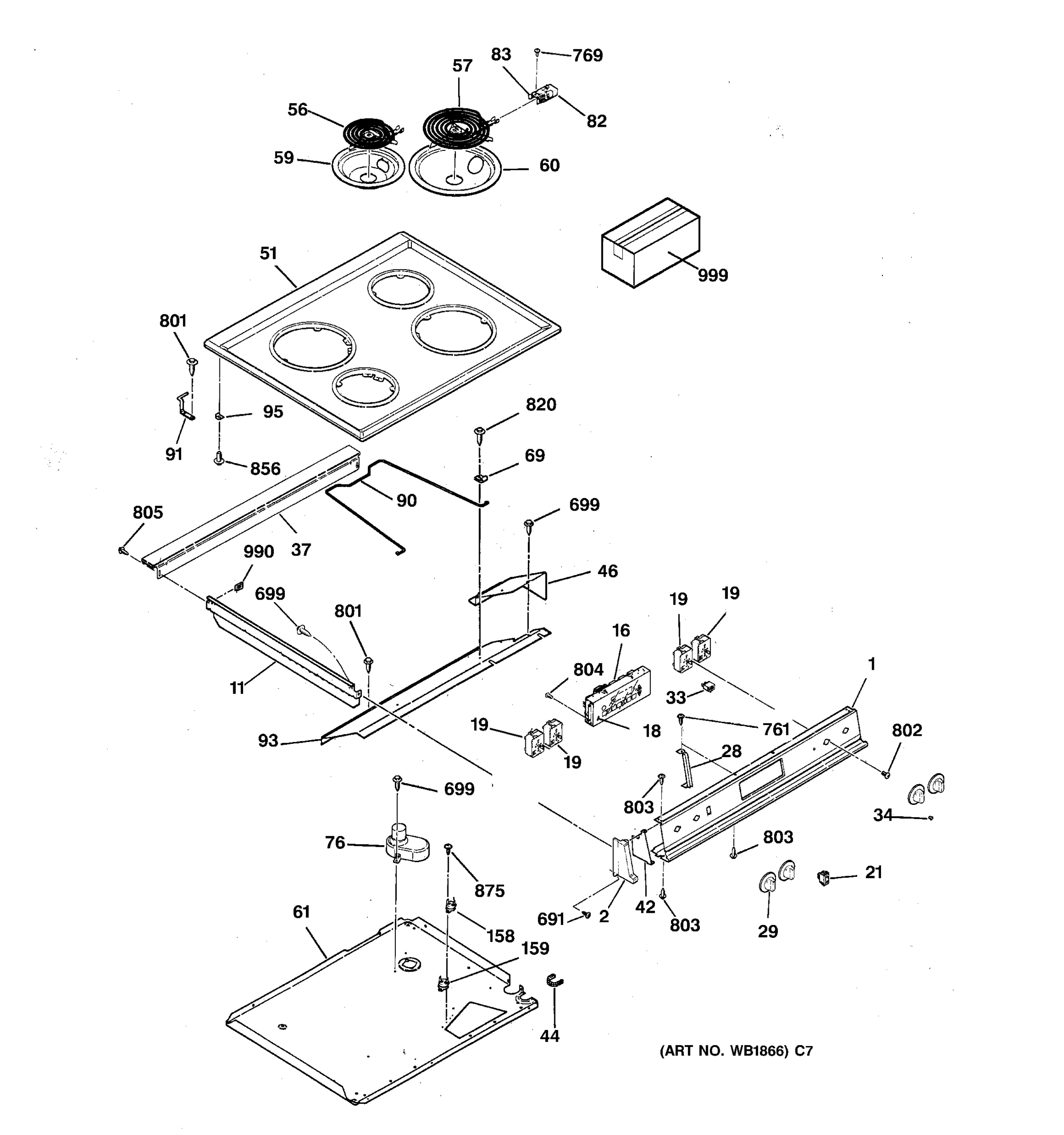 CONTROL PANEL & COOKTOP