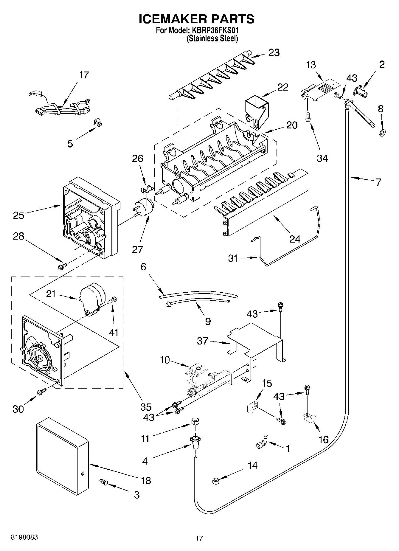 10 - ICE MAKER, OPTIONAL
