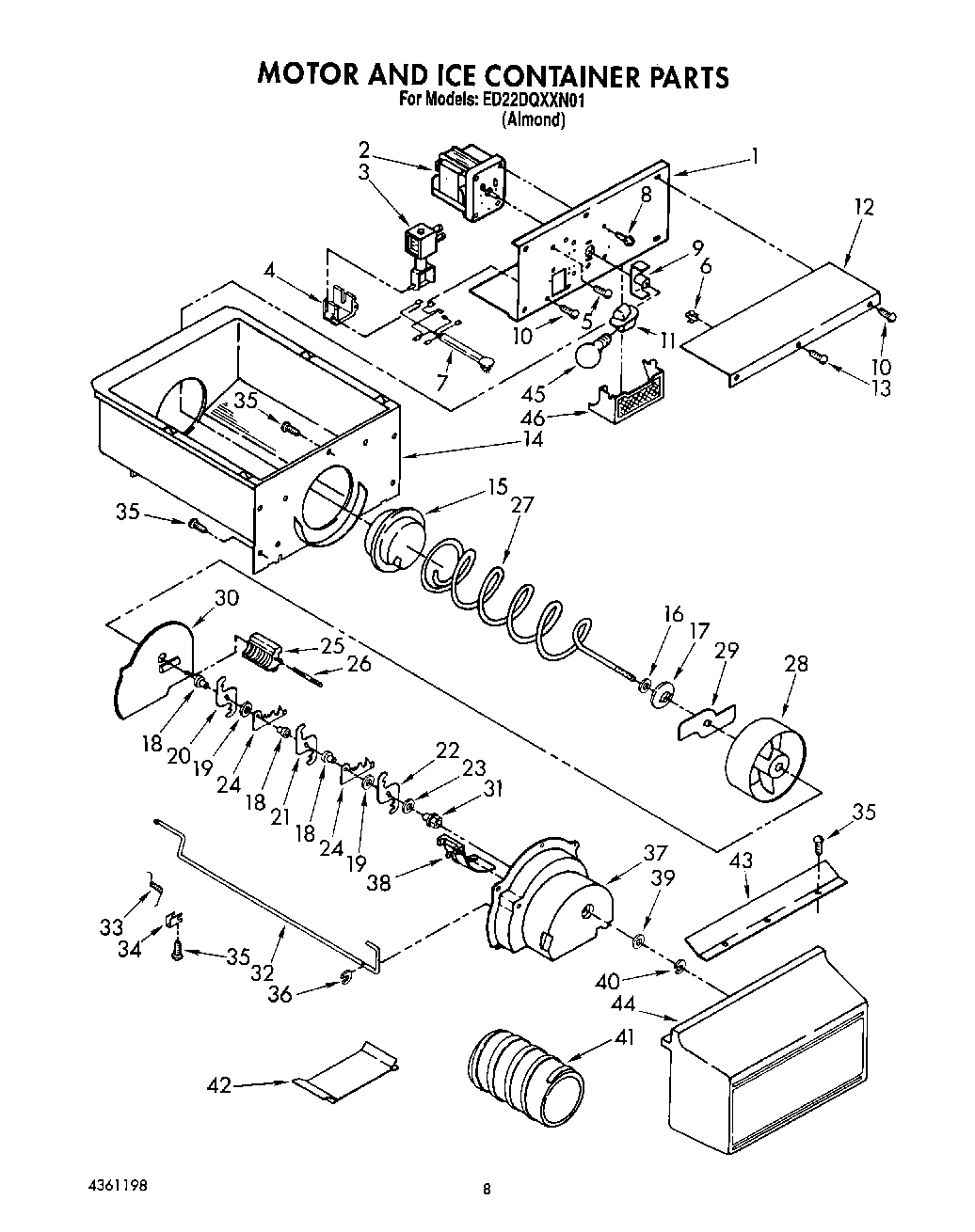07 - MOTOR AND ICE CONTAINER