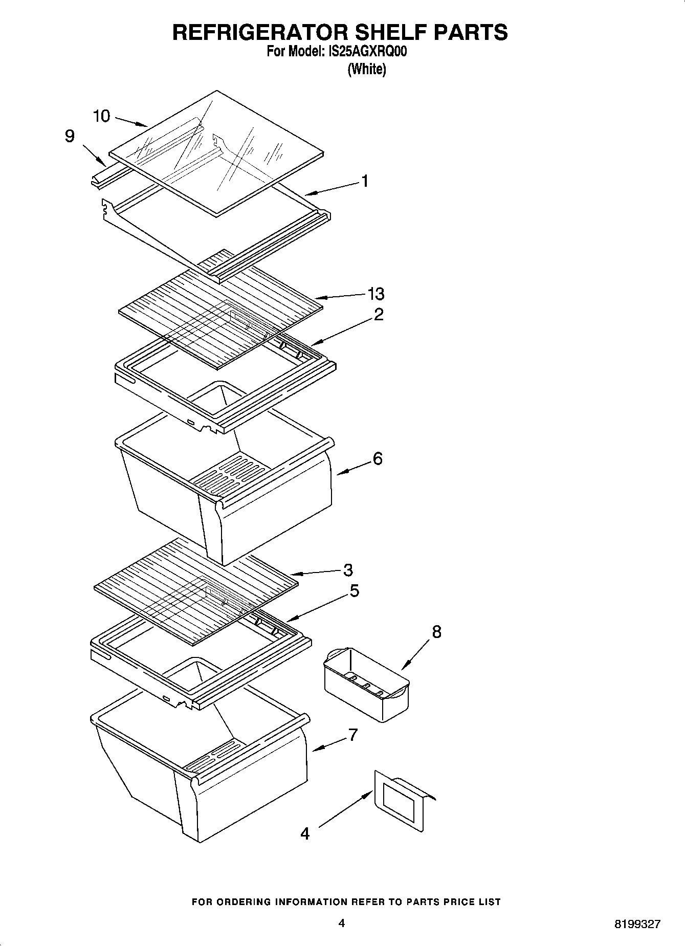 03 - REFRIGERATOR SHELF PARTS