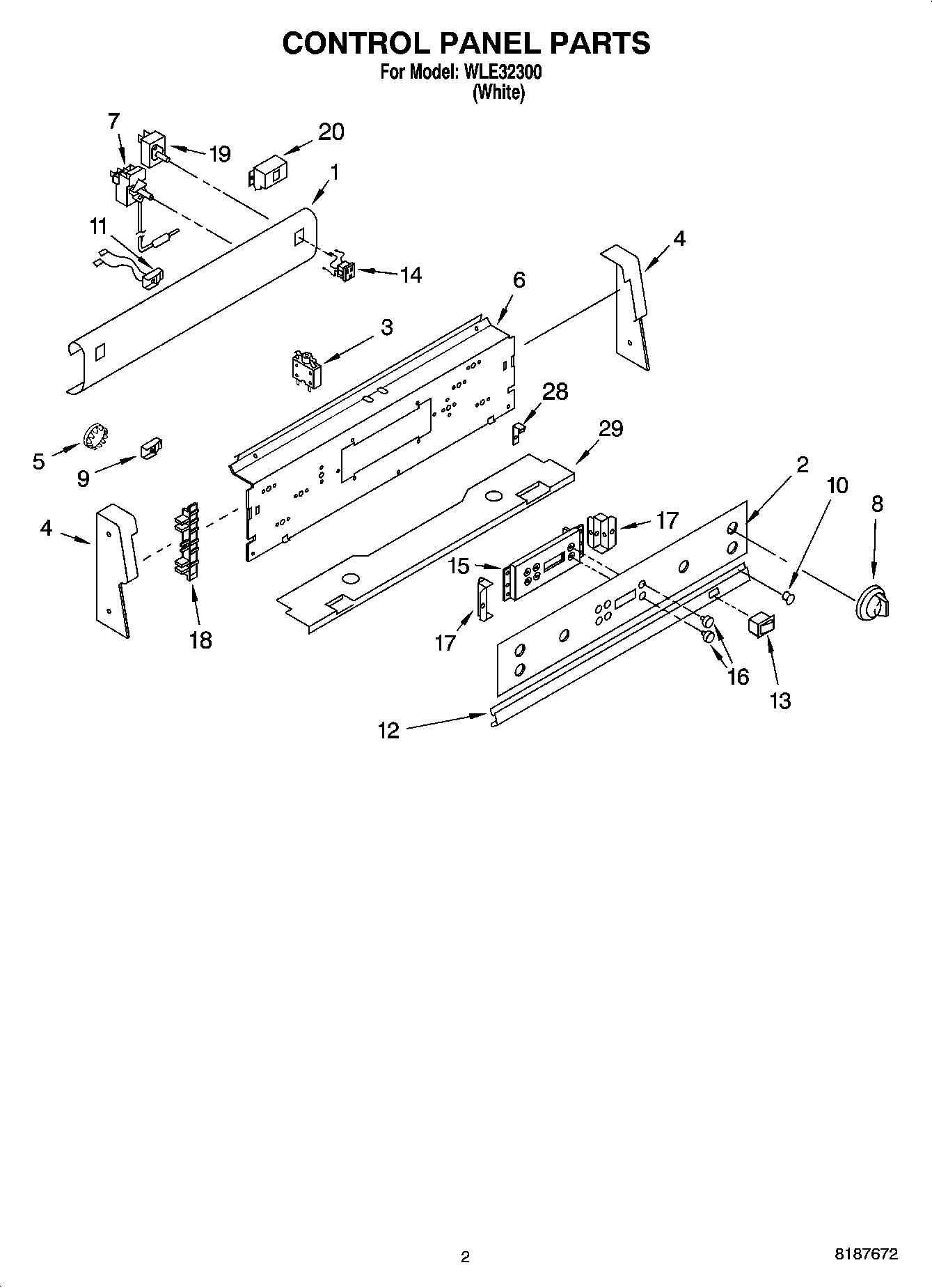 02 - CONTROL PANEL PARTS