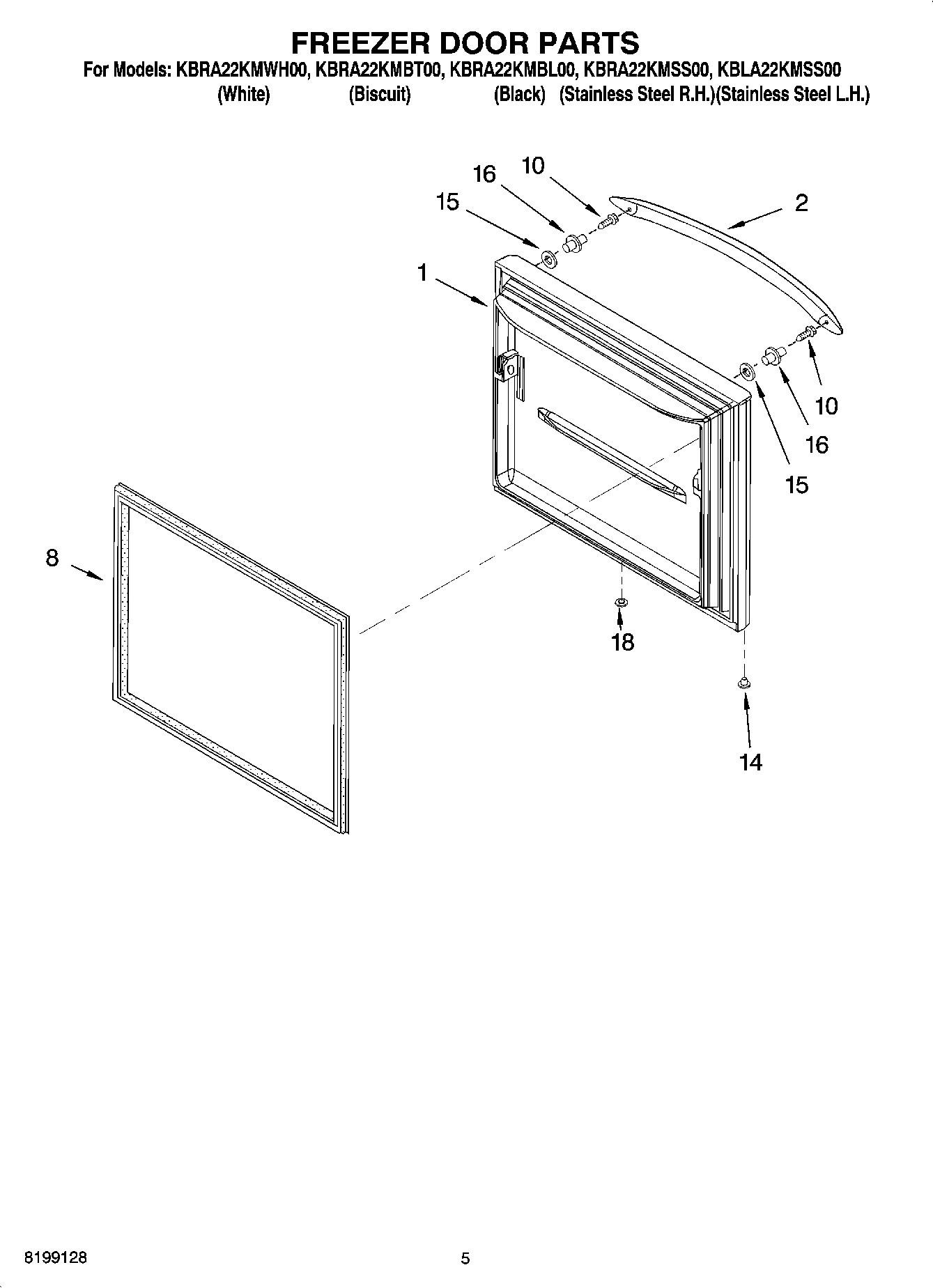 03 - FREEZER DOOR PARTS