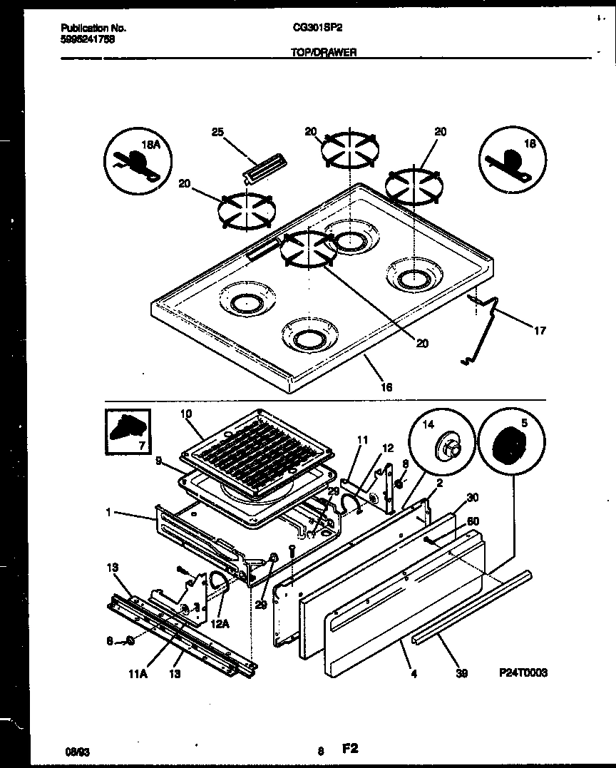 05 - COOKTOP AND BROILER DRAWER PARTS