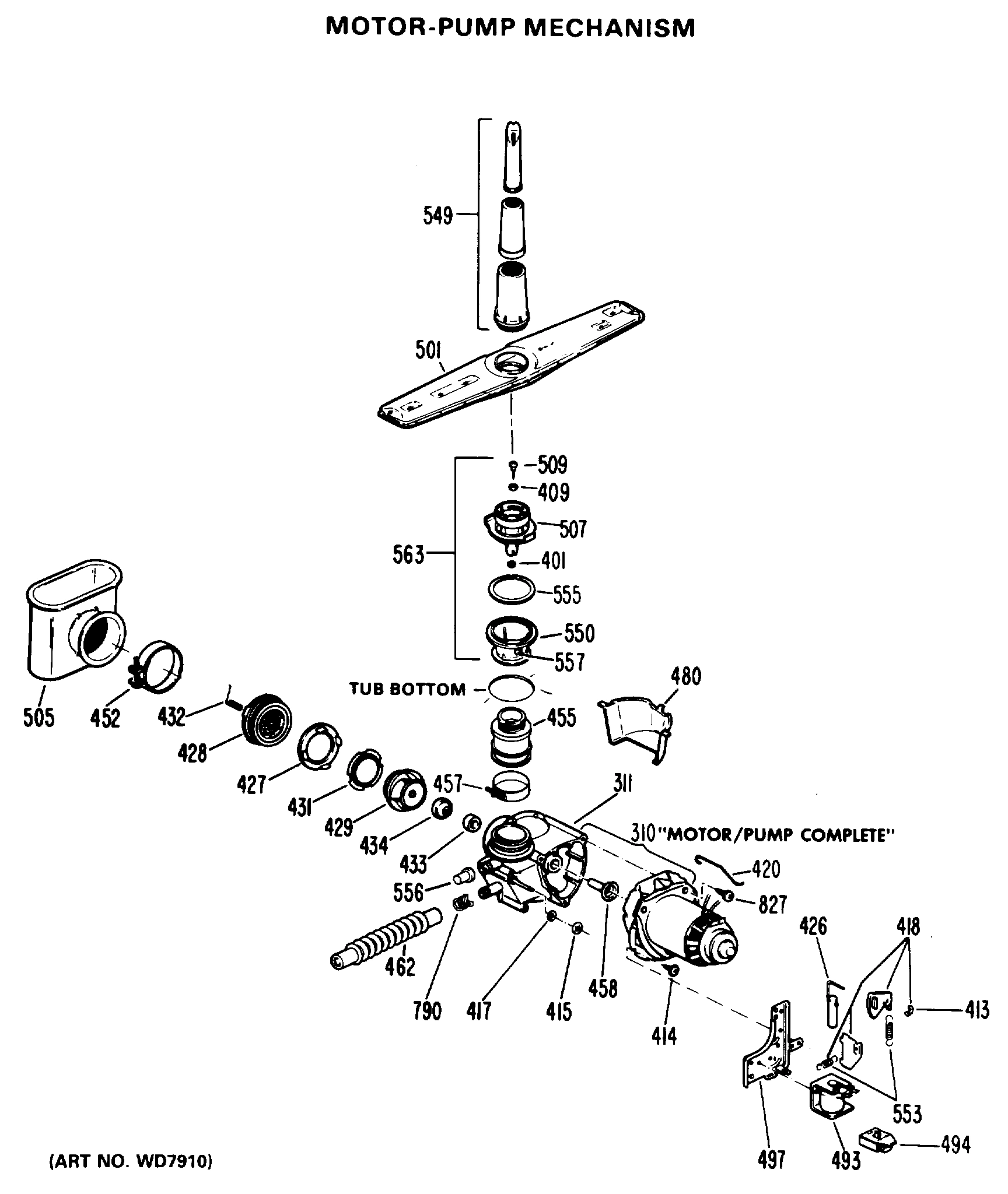 MOTOR-PUMP MECHANISM