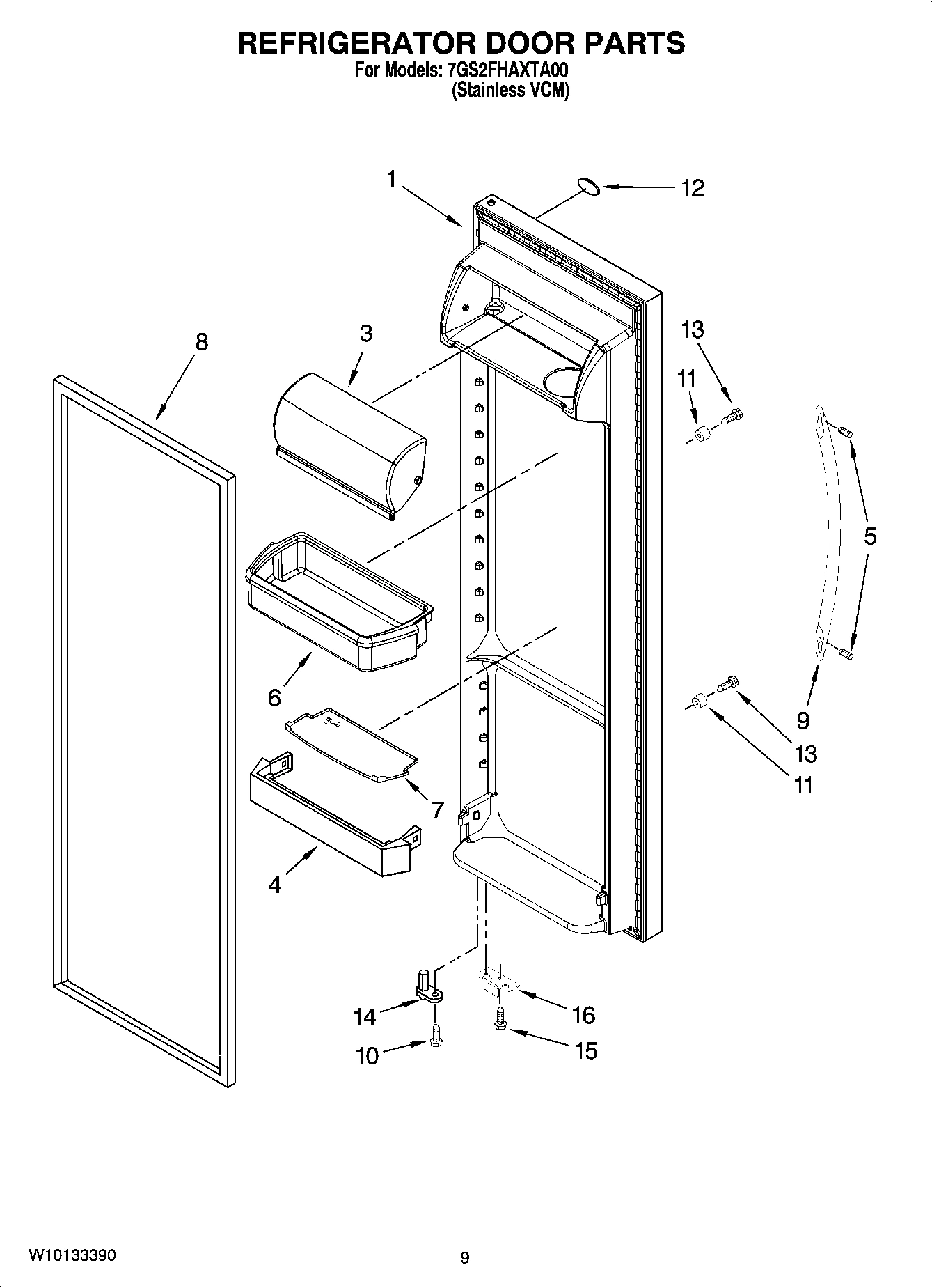 06 - REFRIGERATOR DOOR PARTS