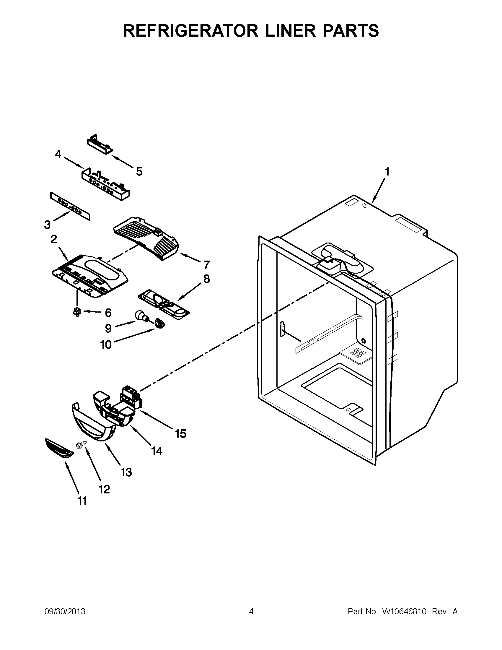 03 - REFRIGERATOR LINER PARTS