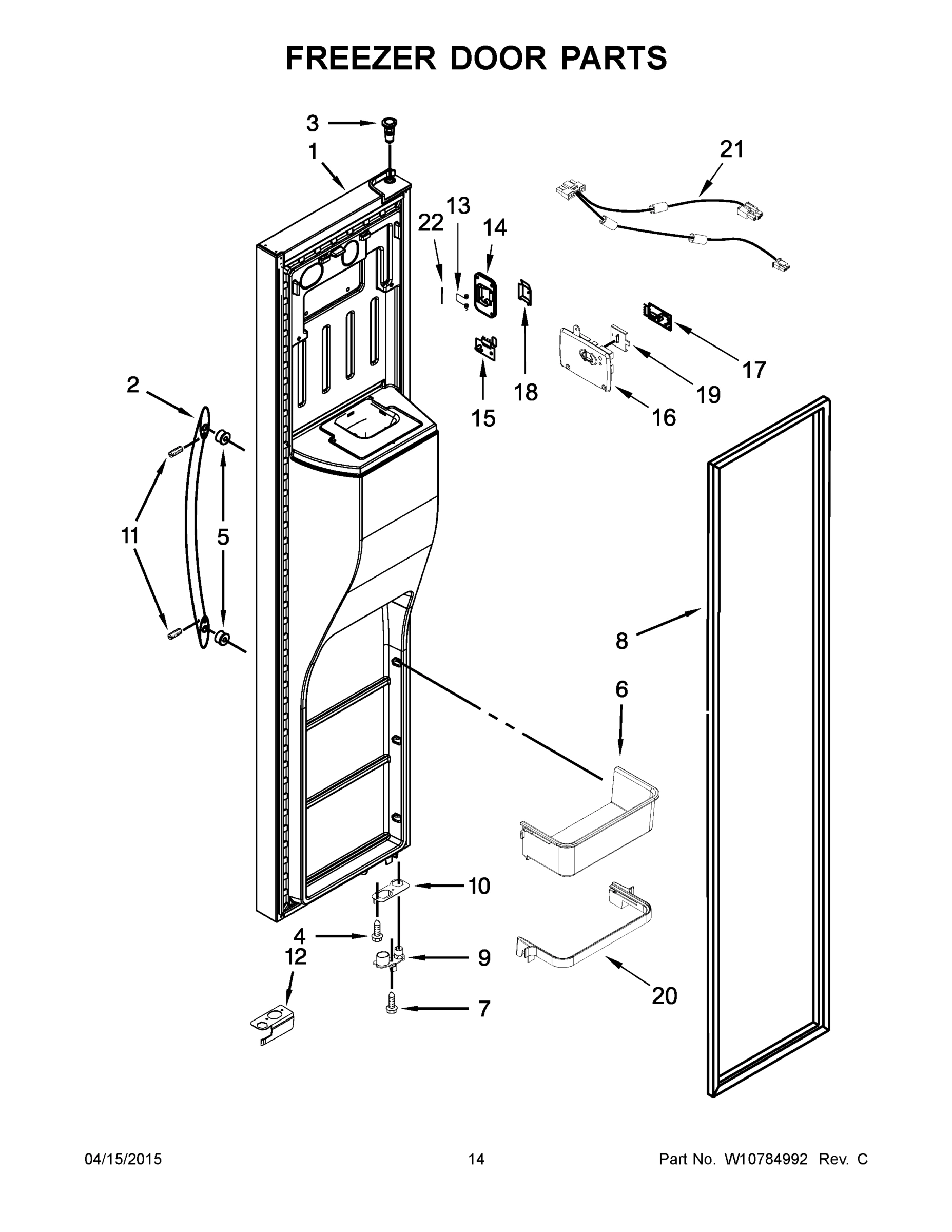 08 - FREEZER DOOR PARTS