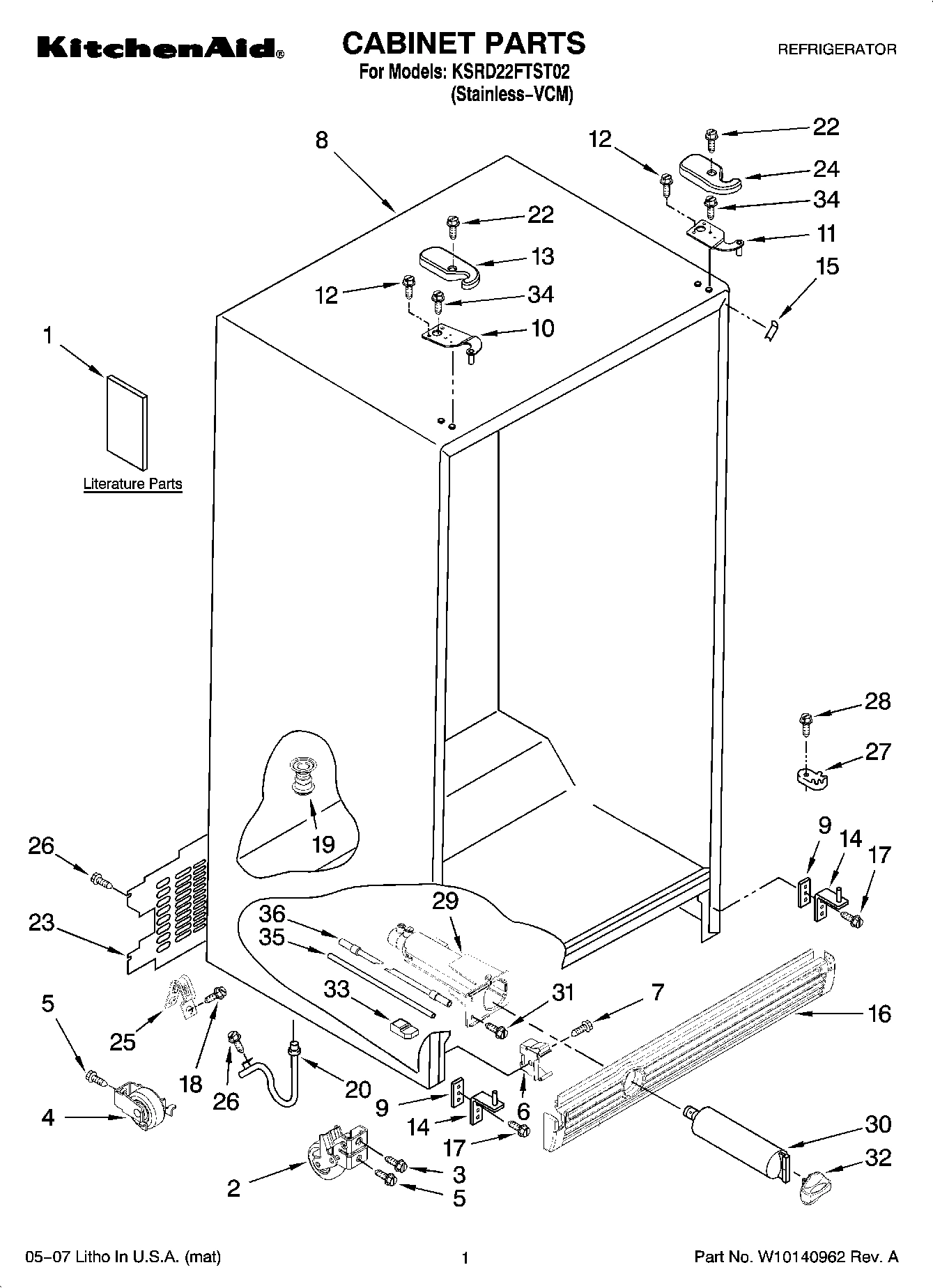 01 - CABINET PARTS